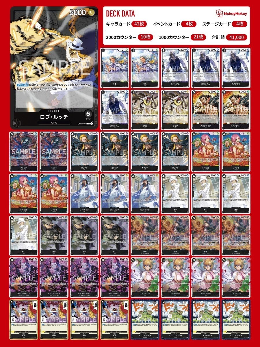 デッキ紹介】CP0の黒ロブ・ルッチでフラッグシップ入賞‼︎デッキ デッキ紹介】CP0の黒ロブ・ルッチでフラッグシップ入賞‼︎デッキ
