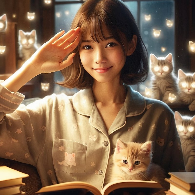 読書,女性,フリー写真,美人,美女,敬礼,人物,AI画像生成,無料（フリー素材,フリー画像）06