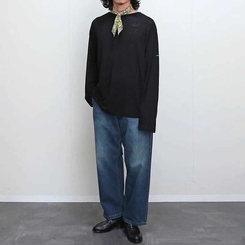 最終値下げ！OUTIL ウティ TORICOT HABAS バスクシャツ outil ウティ : tricot habas バスクシャツ (bright marigold