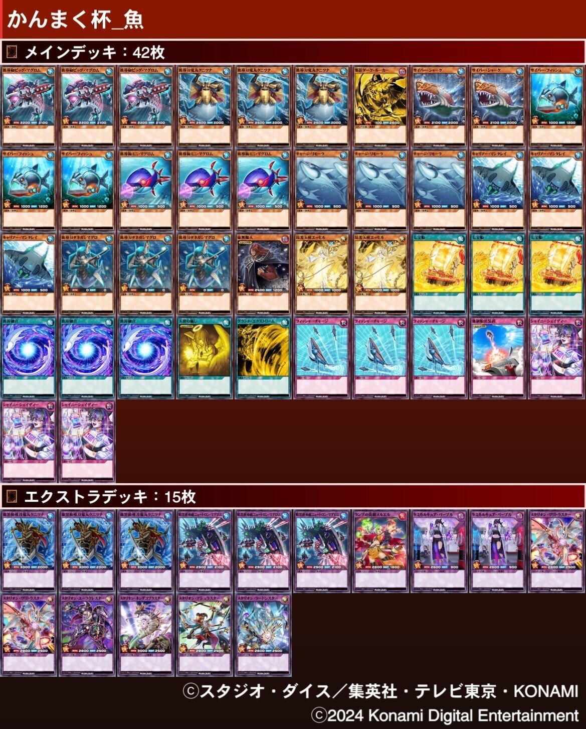 遊戯王 魚デッキ 波涛融合！魚族デッキ（後編）｜かたなし