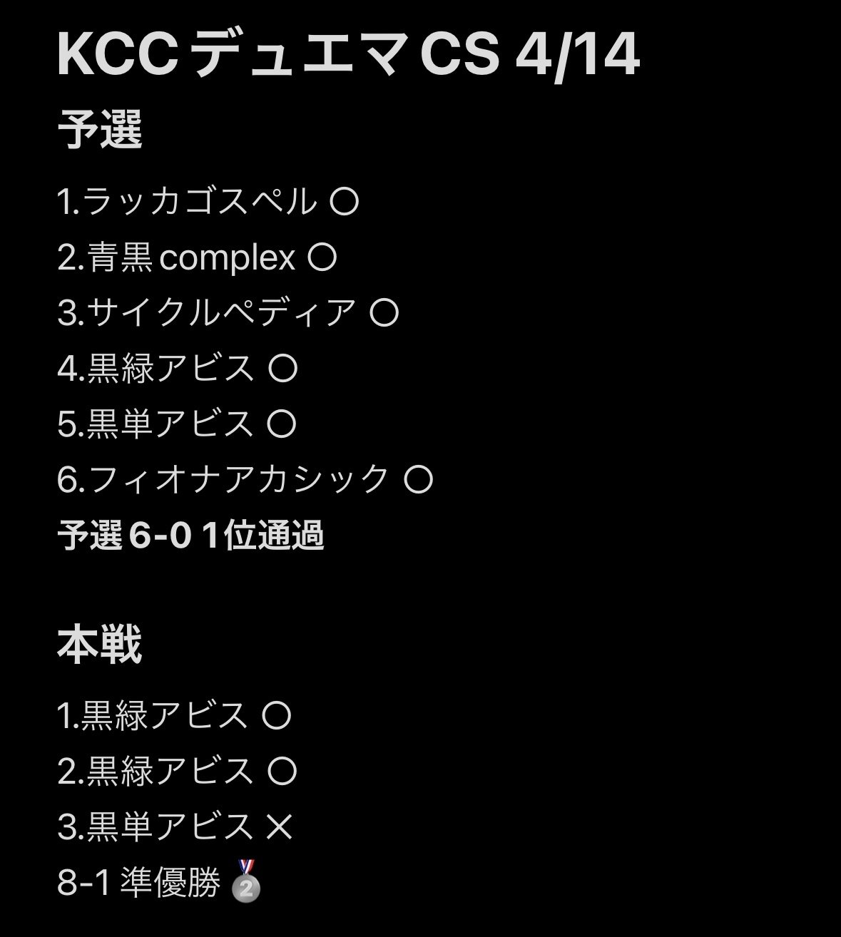 2週間連続CS準優勝🥈&上位入賞】デスマッチビートル採用アナ 2週間連続CS準優勝🥈&上位入賞】デスマッチビートル採用アナ