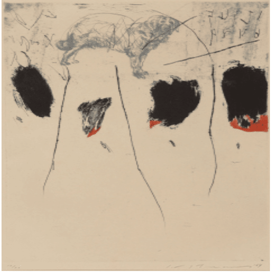 池田満寿夫】 銅版画 「登場する犬」1964年査定 買取 致します。｜井浦