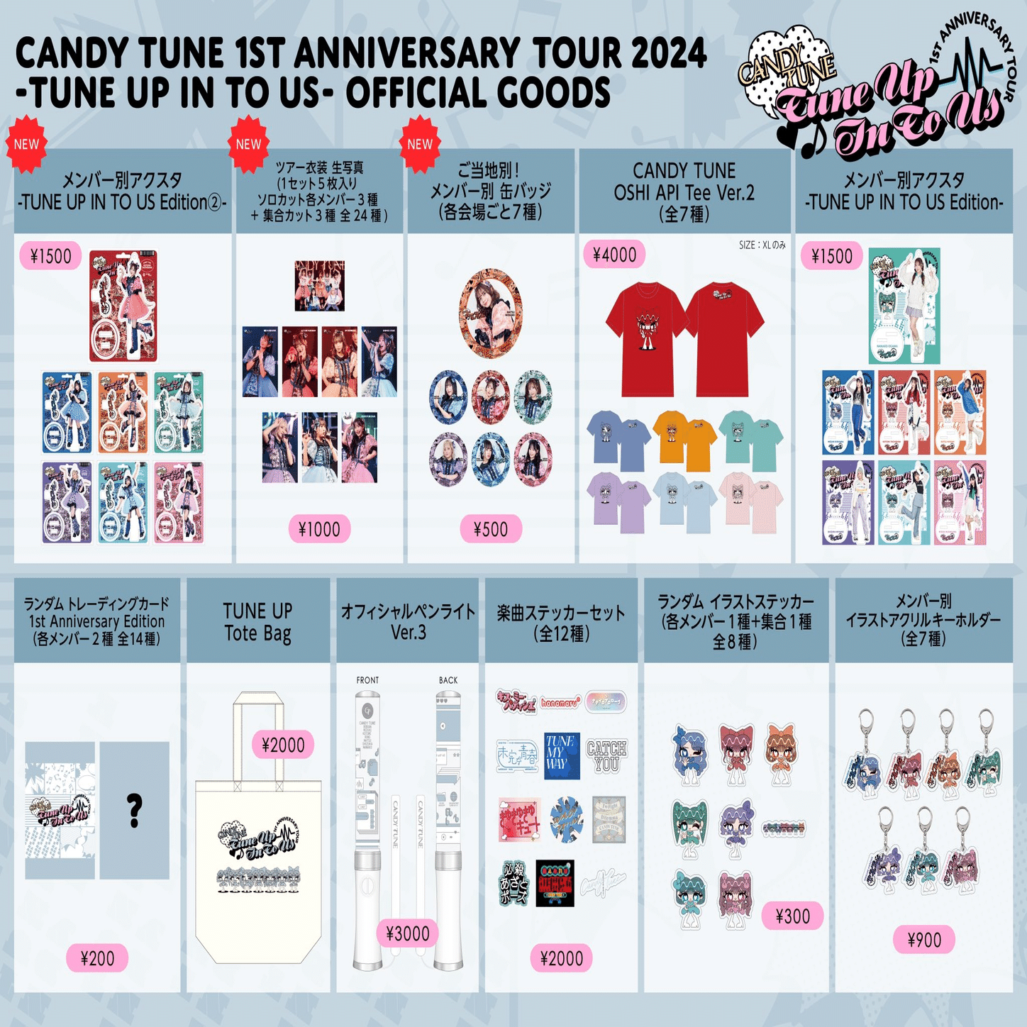 4/27(土)東京 豊洲PIT グッズ販売詳細のお知らせ｜CANDY TUNE