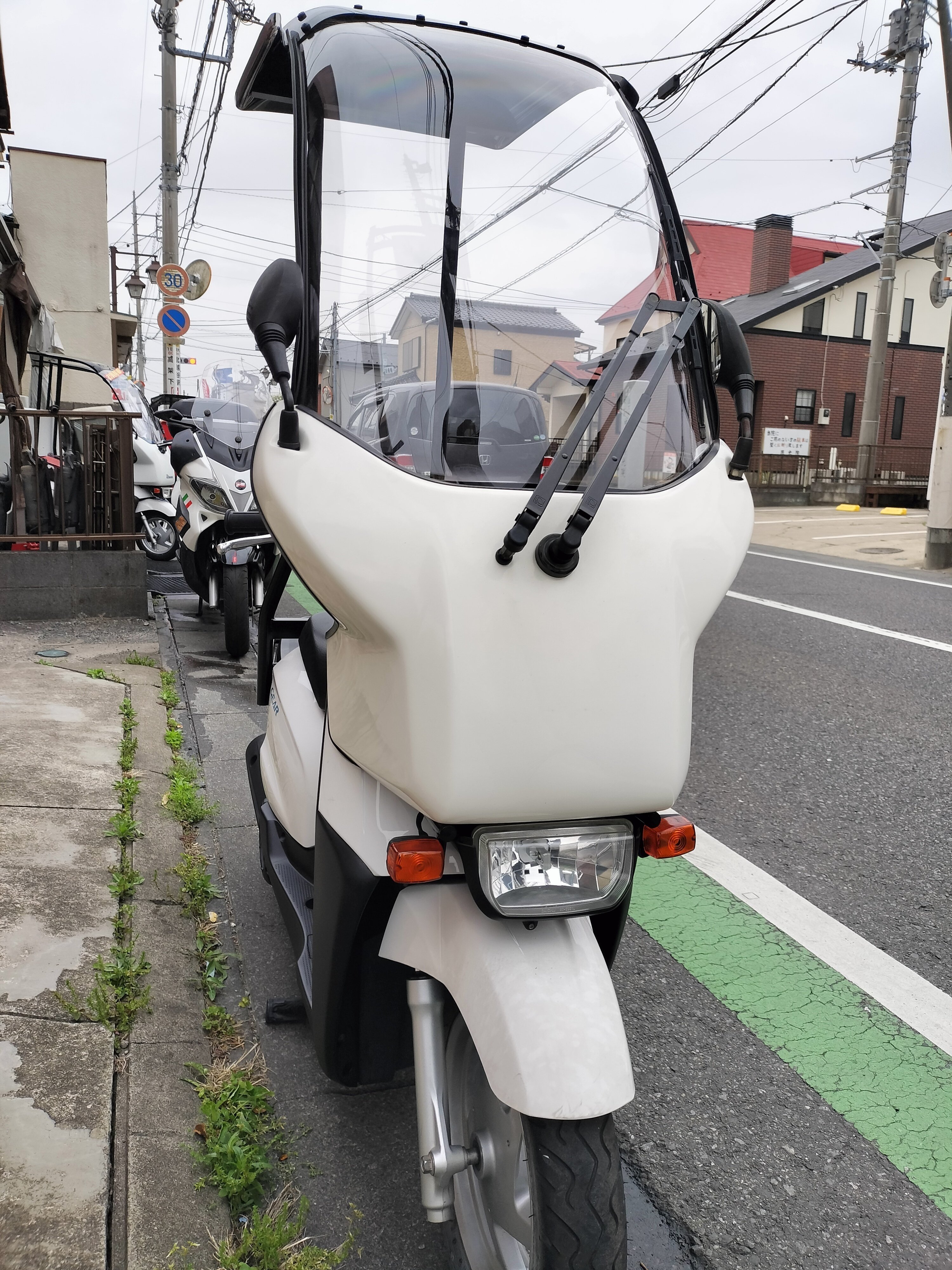 美車】ヤマハギア UA08J 帝都ルーフ付　エンジンO/H済　屋根付き　デリバリーバイク　フルメンテ【高年式】 ご成約致しました】ヤマハ ギア UA08J-BGA3 50cc 帝都産業ルーフ付き