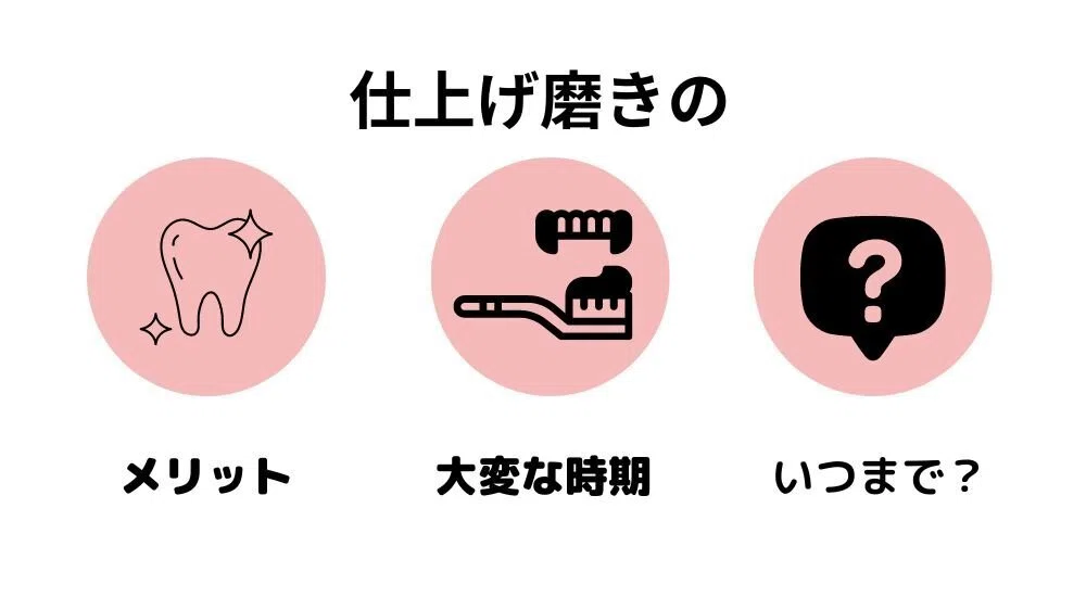 仕上げ磨きのメリット仕上げ磨きが大変な時期仕上げ磨きはいつまで?