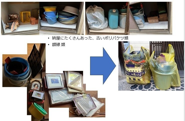 m*！様 実家断捨離中古品　別売りナシ　刻印お写真でご確認ください。 断捨離】空き家の実家を整理し、売れるものを選び、捨てるものを45㍑の
