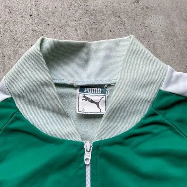 PUMA 古着 60s 60s～70s☆プーマ☆PUMA☆ジャージ☆M～L☆オレンジ☆目