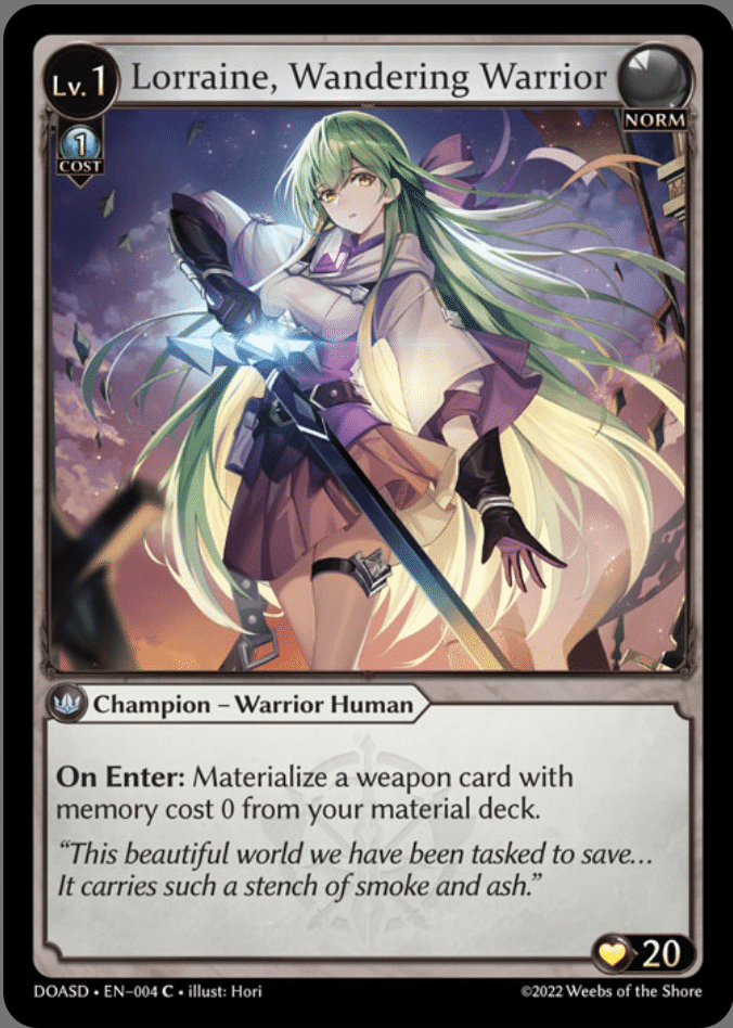 Starting Out: Grand Archive Vol. 1 - Lorraine Starter Deckについて