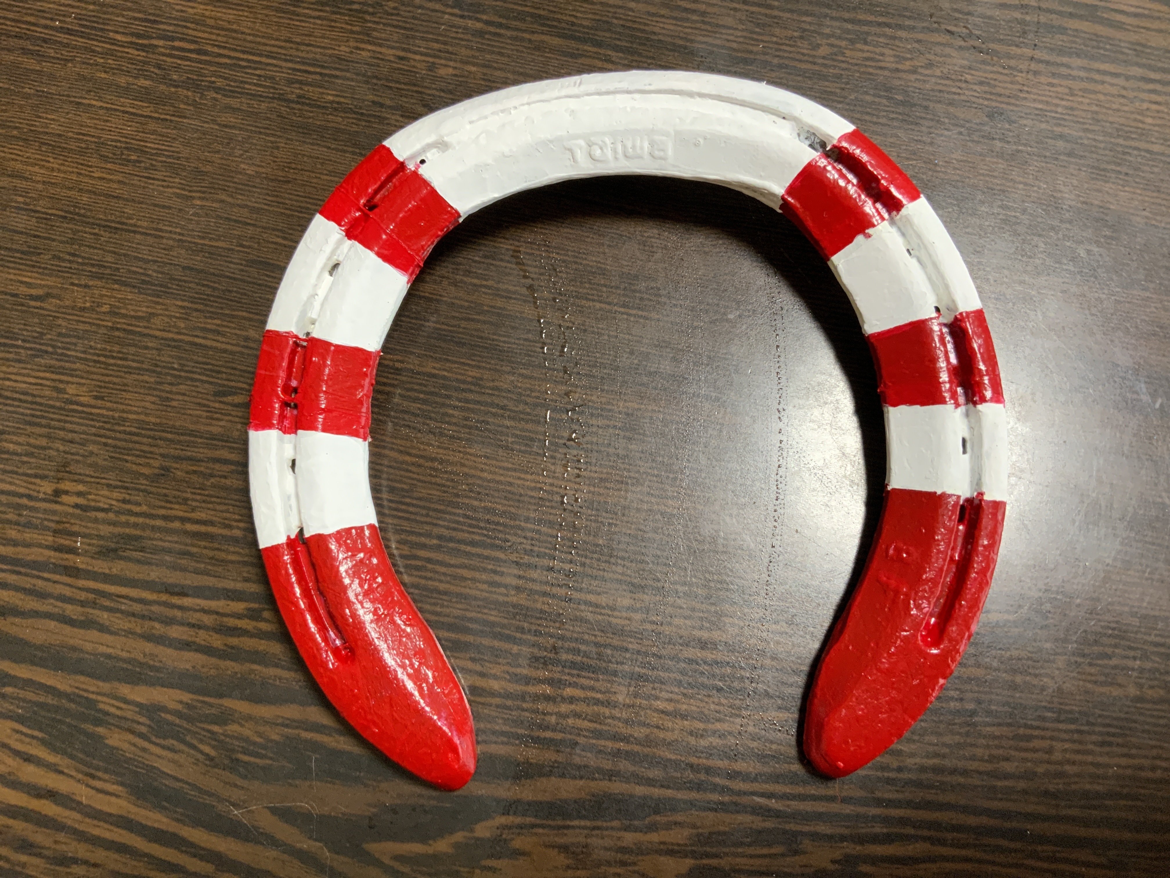 ダマスカス蹄鉄 作った勝負服カラー蹄鉄第一弾(趣味)｜ちゃけとひなた