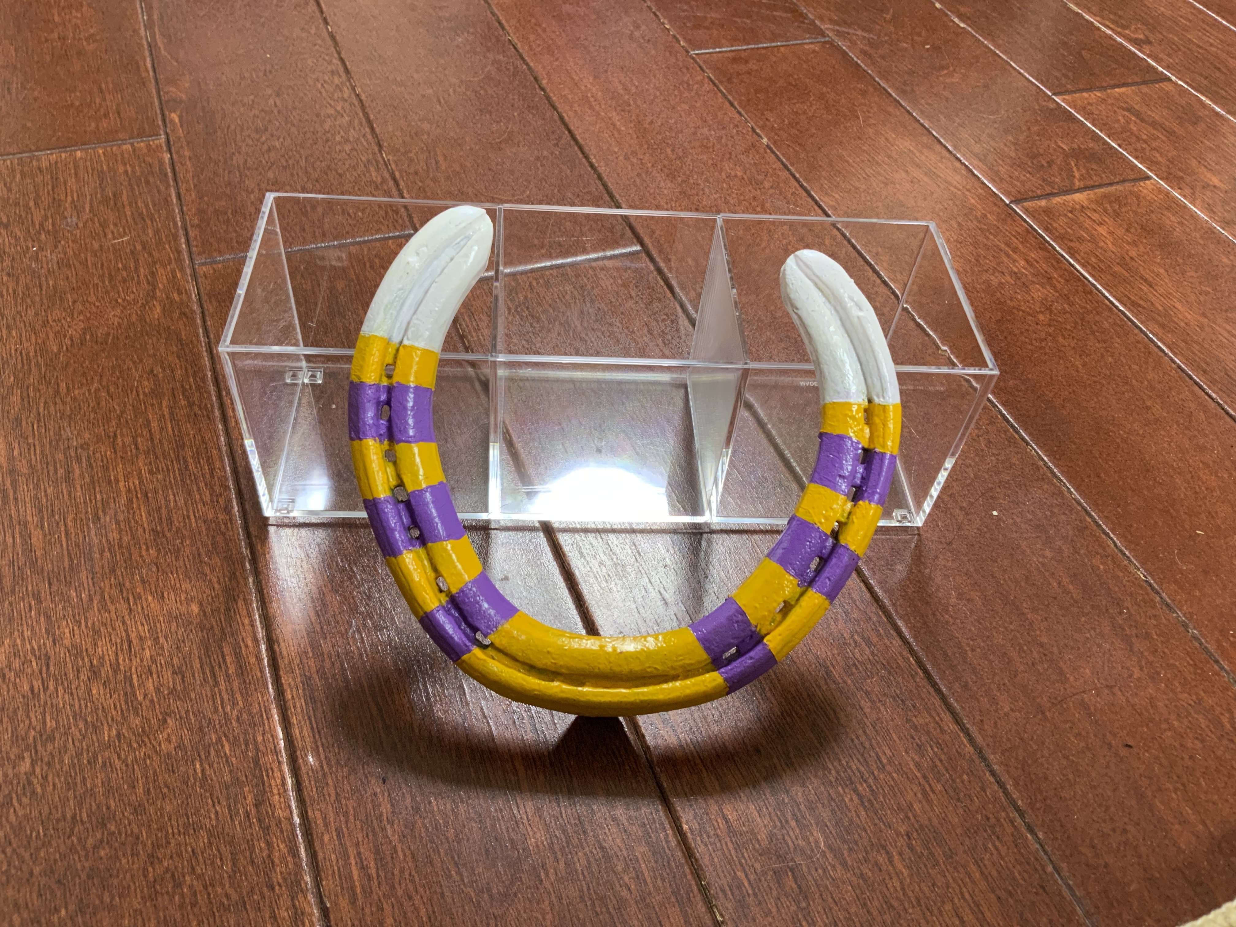 作った勝負服カラー蹄鉄第一弾(趣味)｜ちゃけとひなた