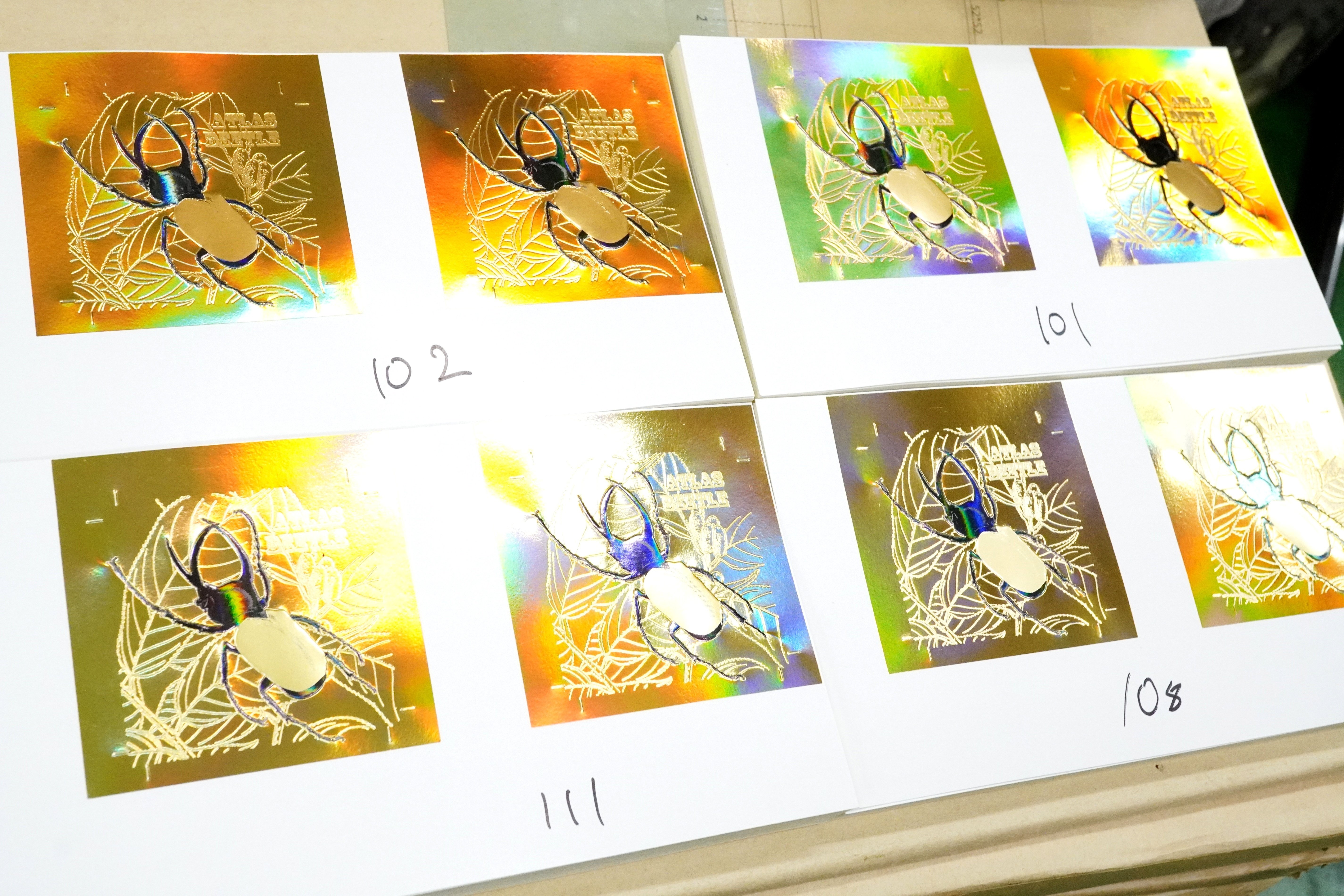 デザインのひきだし 』 編集長の津田淳子さんと作る 48×48mm 箔押し