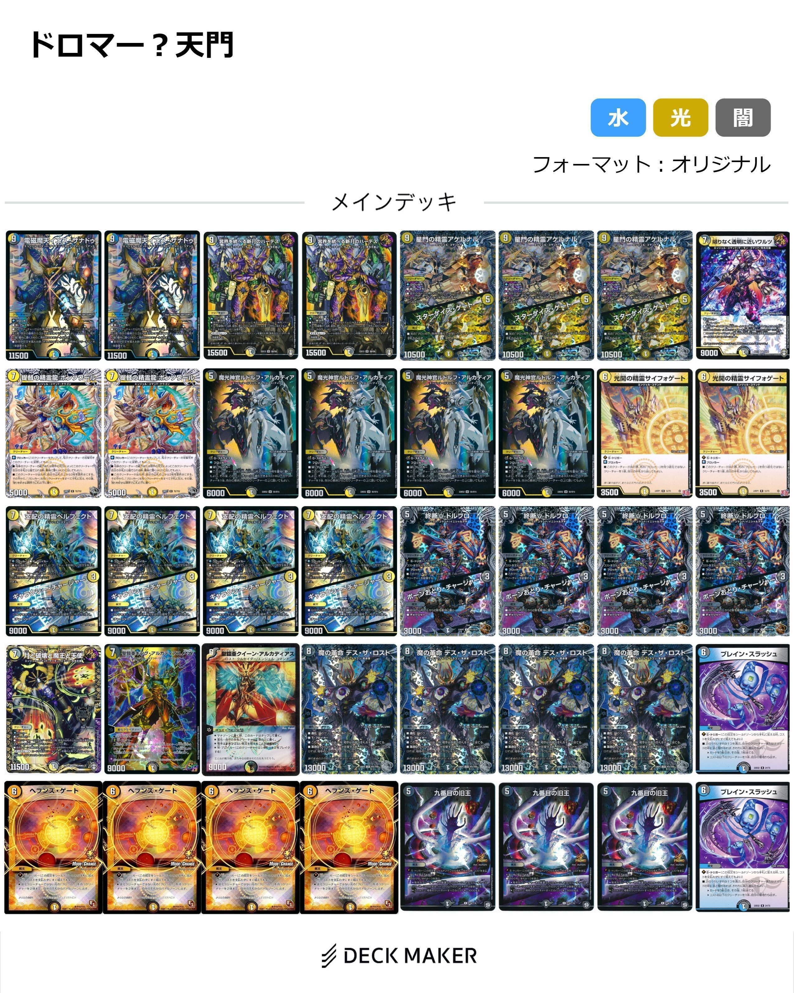 青白アルカディアスデッキ デュエマ