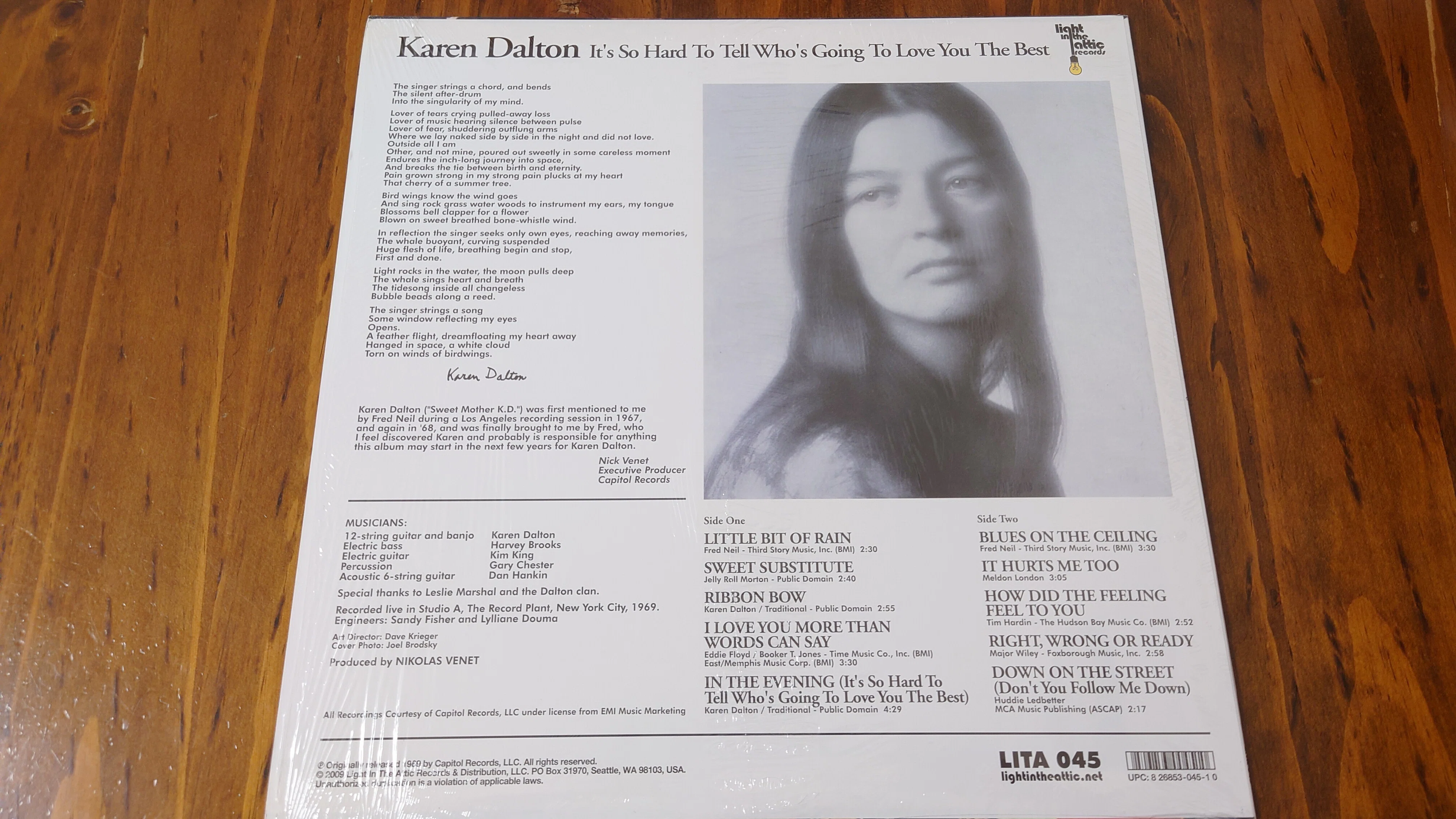 7インチ盤専門店雑記516「「Karen Dalton」」｜タカヤマ 元ginger