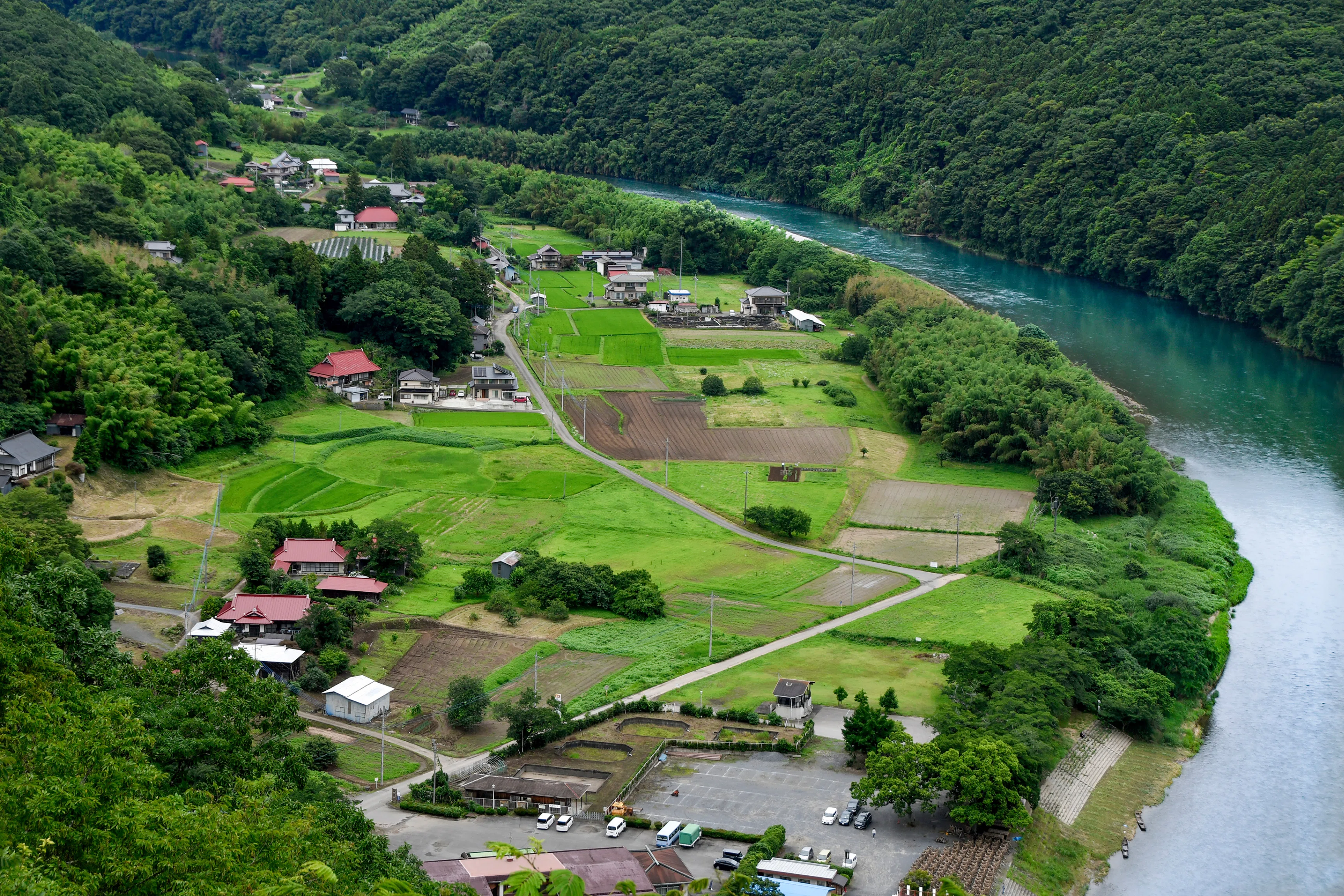 川のある風景 川のある風景（那珂川）誰でも行ける展望地めぐり（鎌倉山展望台）｜taka