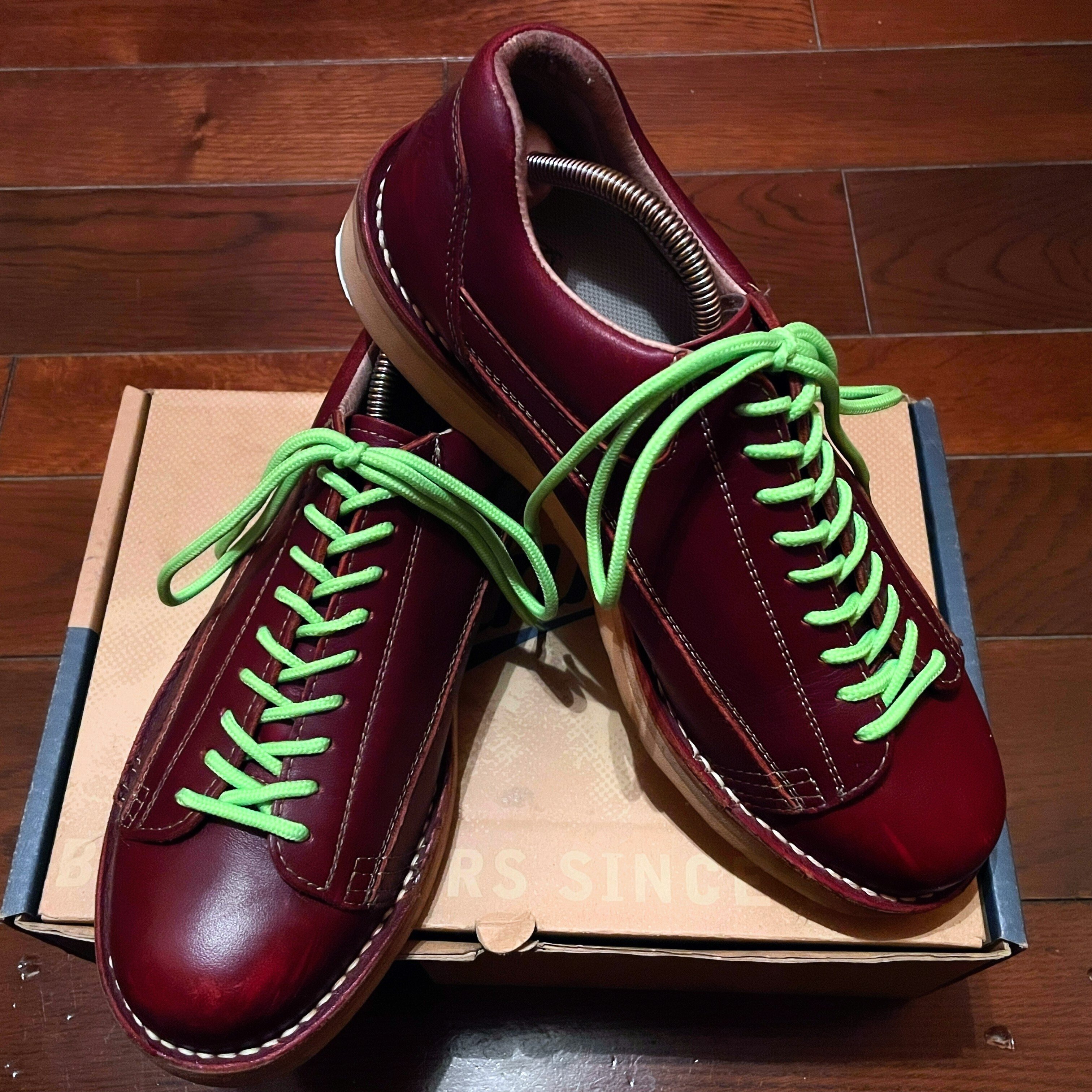 靴紐はライムグリーンにしがち。｜Nakasone