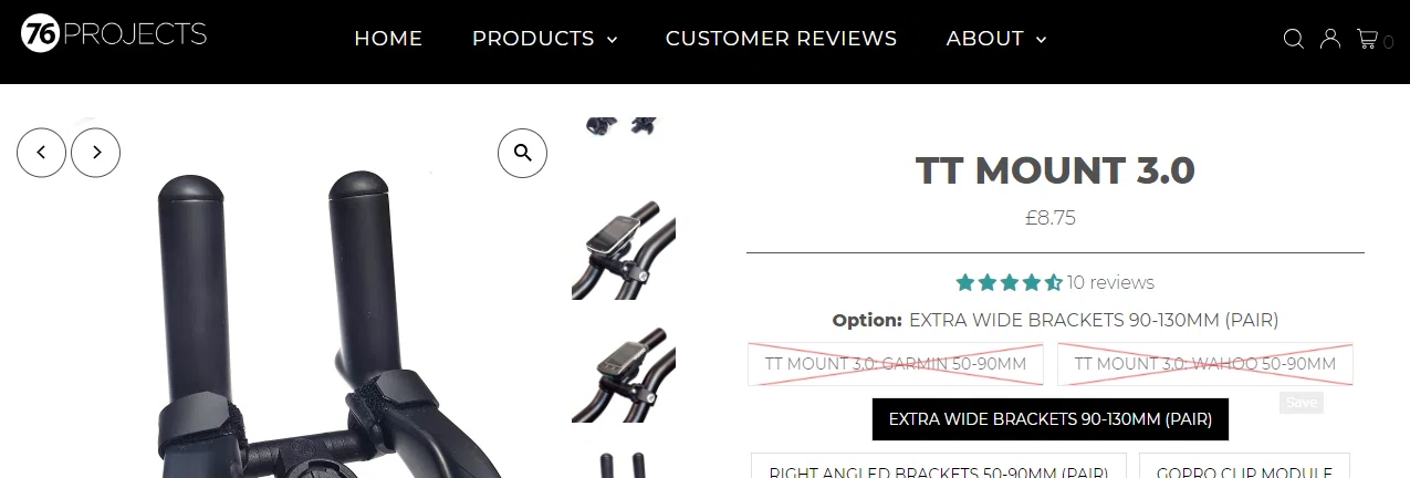 76プロジェクト TT MOUNT 3.0 エクステンションパーツセット 76プロジェクト TT MOUNT 3.0 エクステンションパーツセット