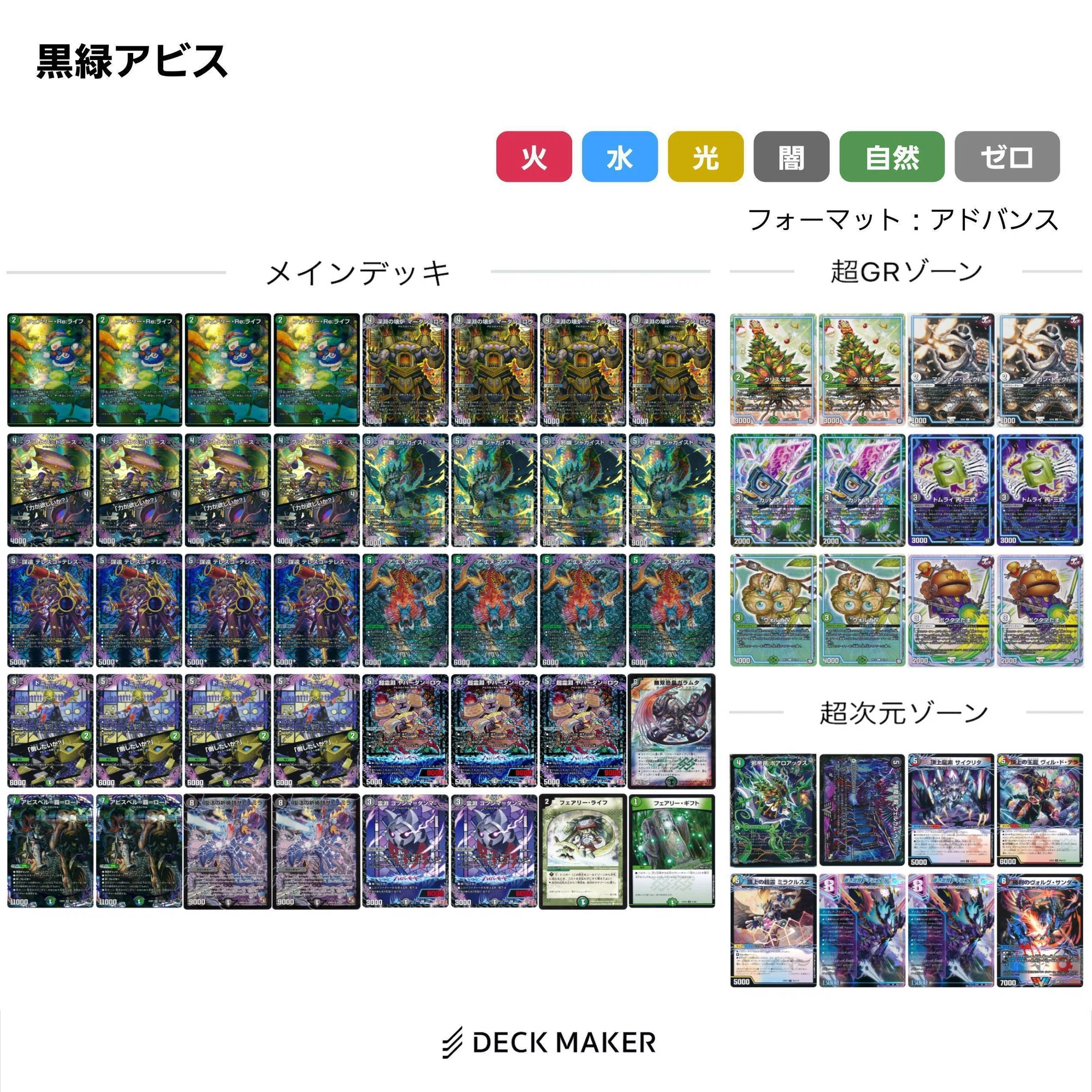 DMGPアドバンス使用 黒緑アビス振り返り｜空論
