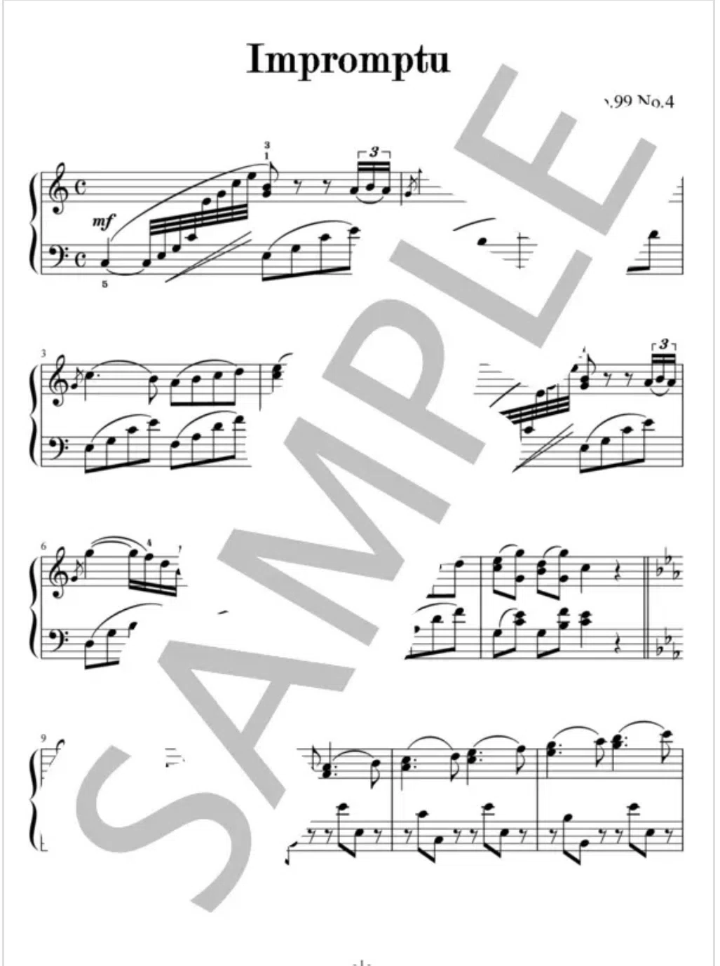 ピティナ課題曲】シベリウス/即興曲op.99-4(2024年C級)ピアノ楽譜