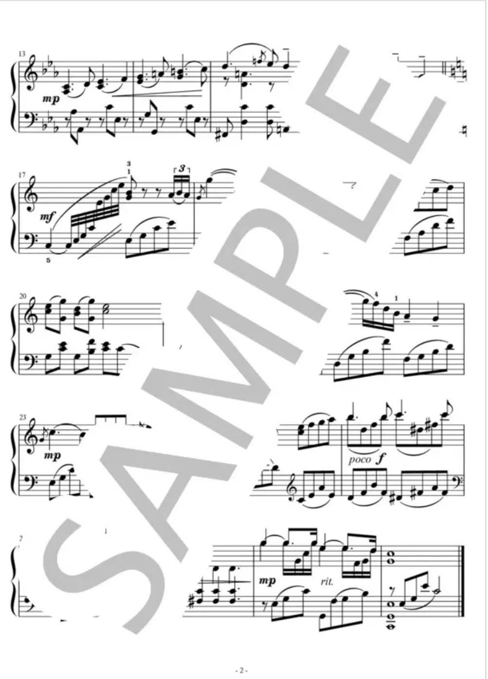 ピティナ課題曲】シベリウス/即興曲op.99-4(2024年C級)ピアノ楽譜