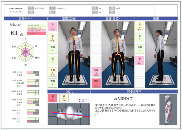 姿勢計測システム 活用事例｜キッセイコムテック / 生体信号解析