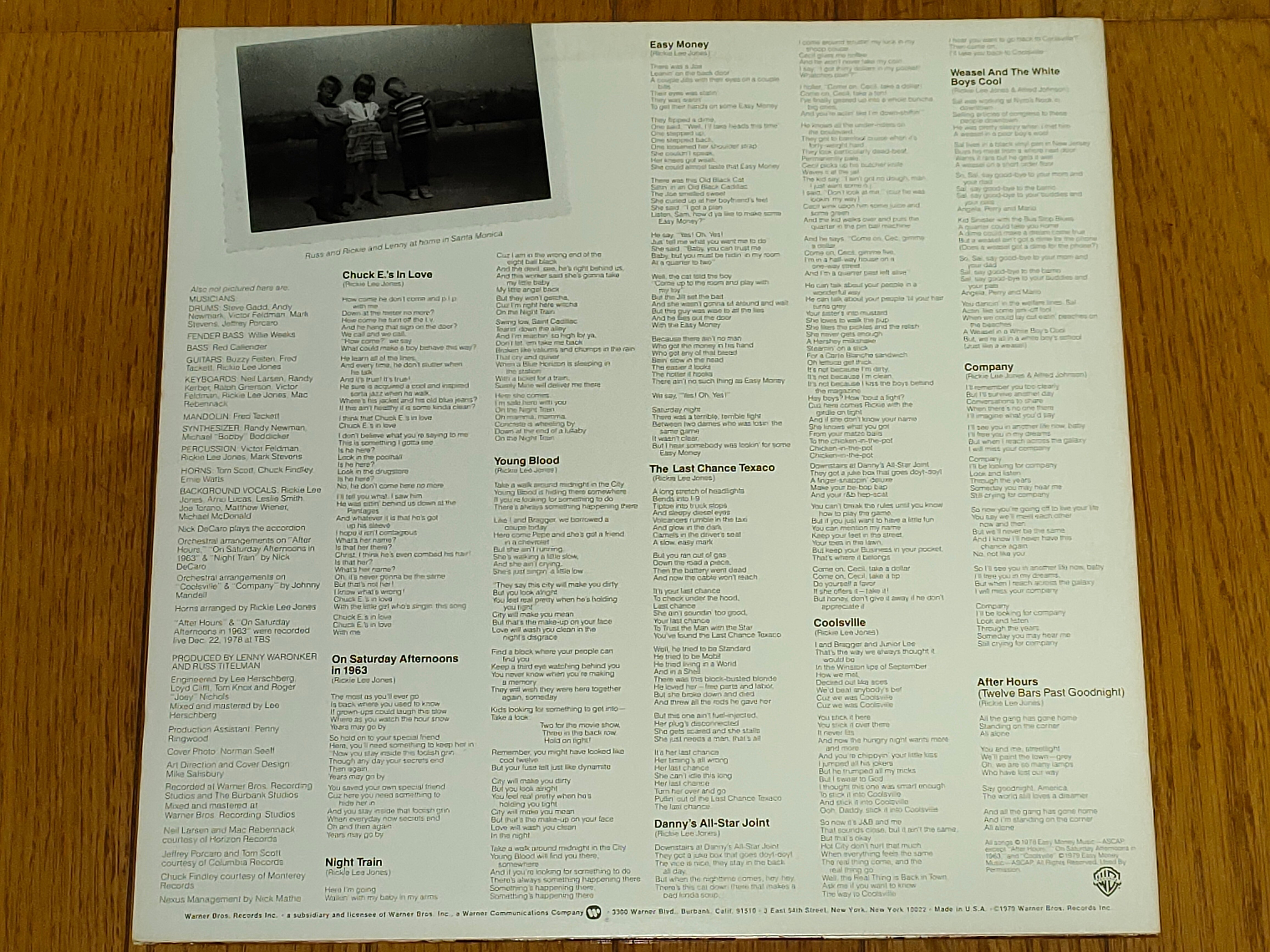 Rickie Lee Jones】(1979) 自由奔放な才女の若きポートレート｜よっしー