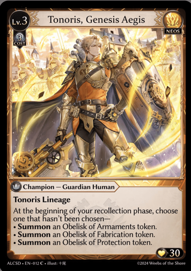Starting Out: Grand Archive Vol. 4 - Tonoris Starter Deck