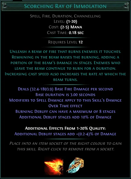 【PoE 3.24】Scorching Ray of Immolation Totem Hierophant HC｜らっく