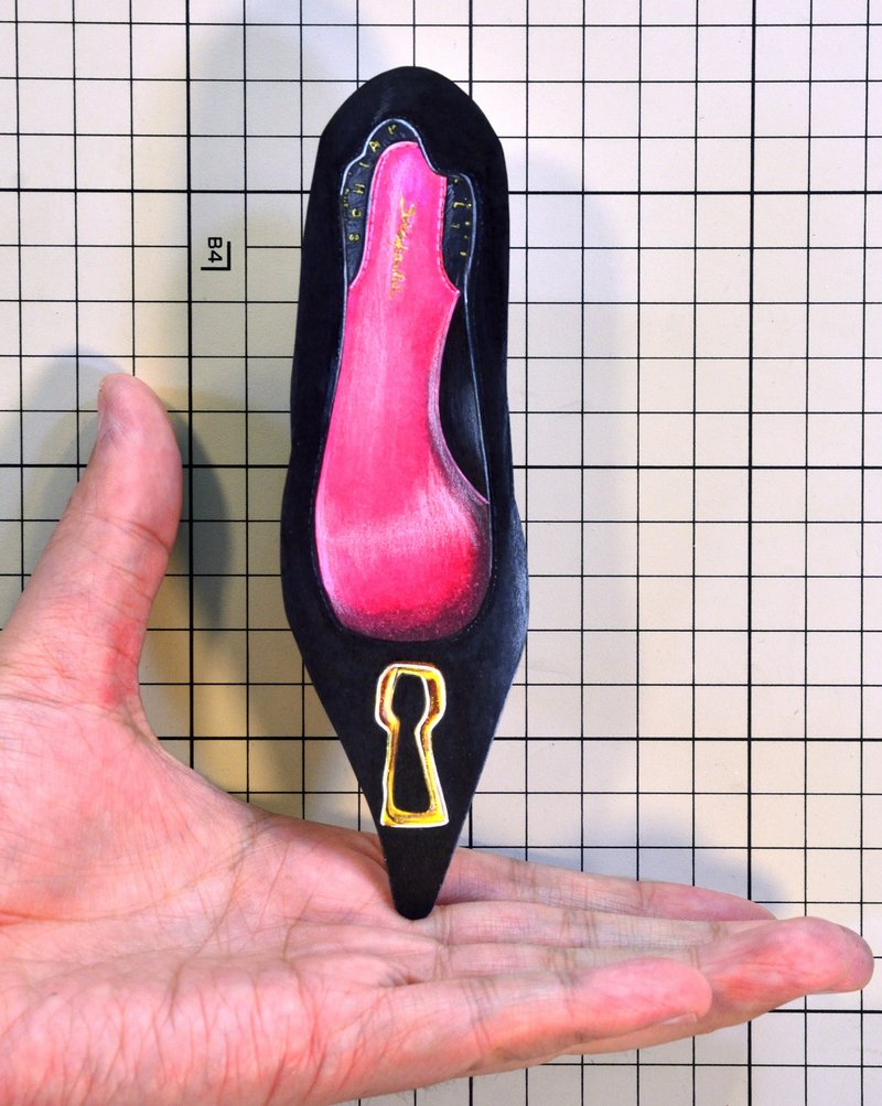 Shoes：02224 “Schiaparelli” Velvet Keyhole Pump（FW2024）