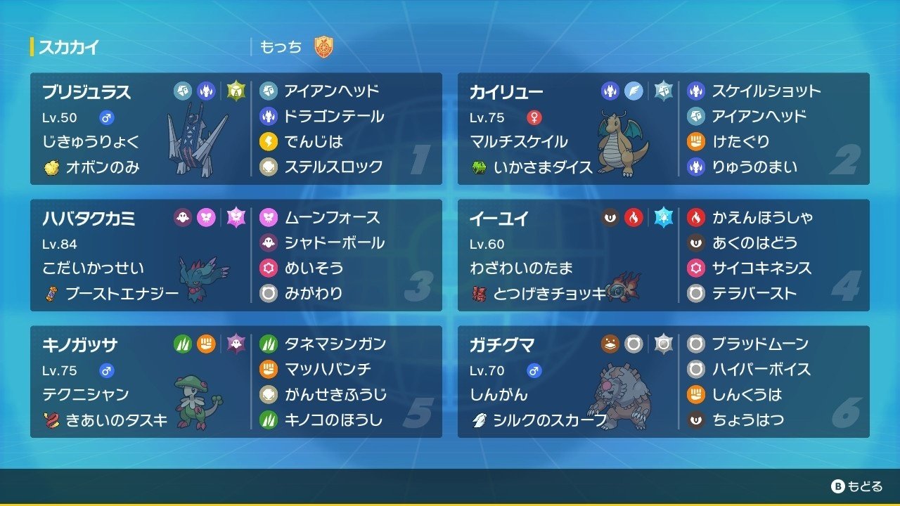 ポケモンSV S17 最終742位 HDブリジュラス展開｜もっち