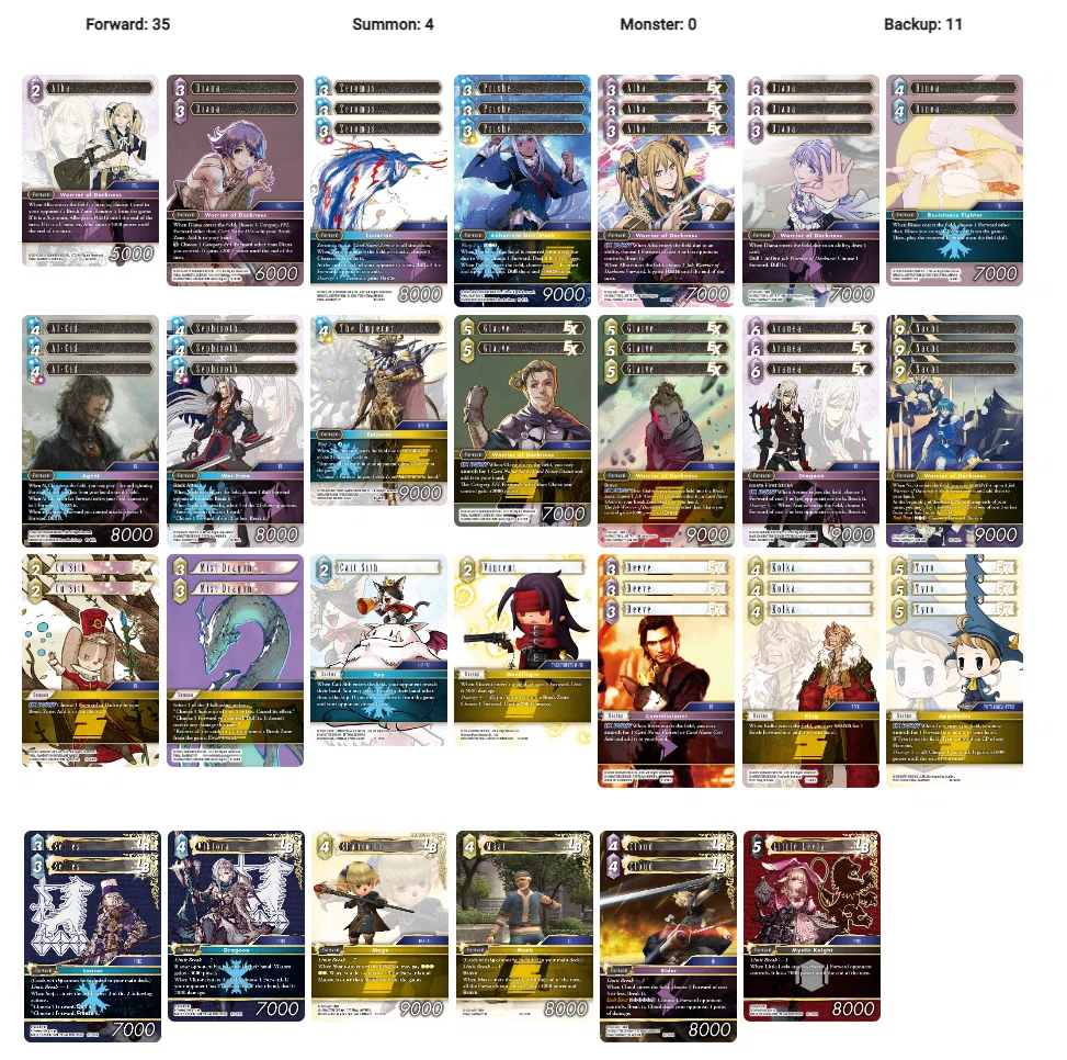 FFTCG】氷土雷 闇の戦士｜Asase
