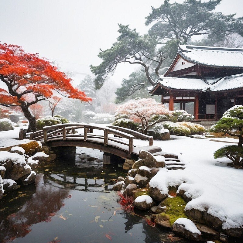 日本庭園,庭園,フリー写真,読書,風景,AI画像生成,無料（フリー素材,フリー画像）015