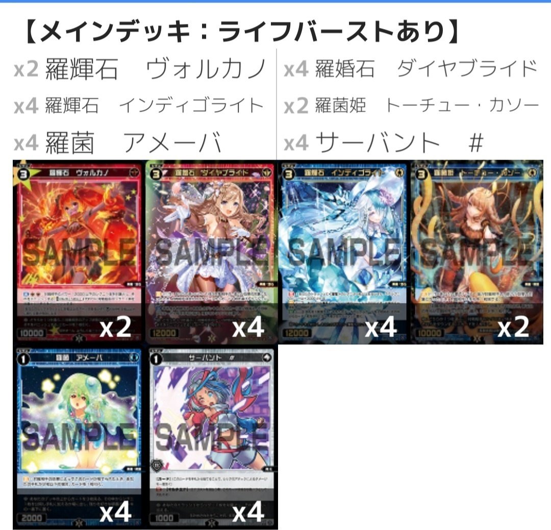 ウィクロス24弾デッキサンプル集｜ぺお