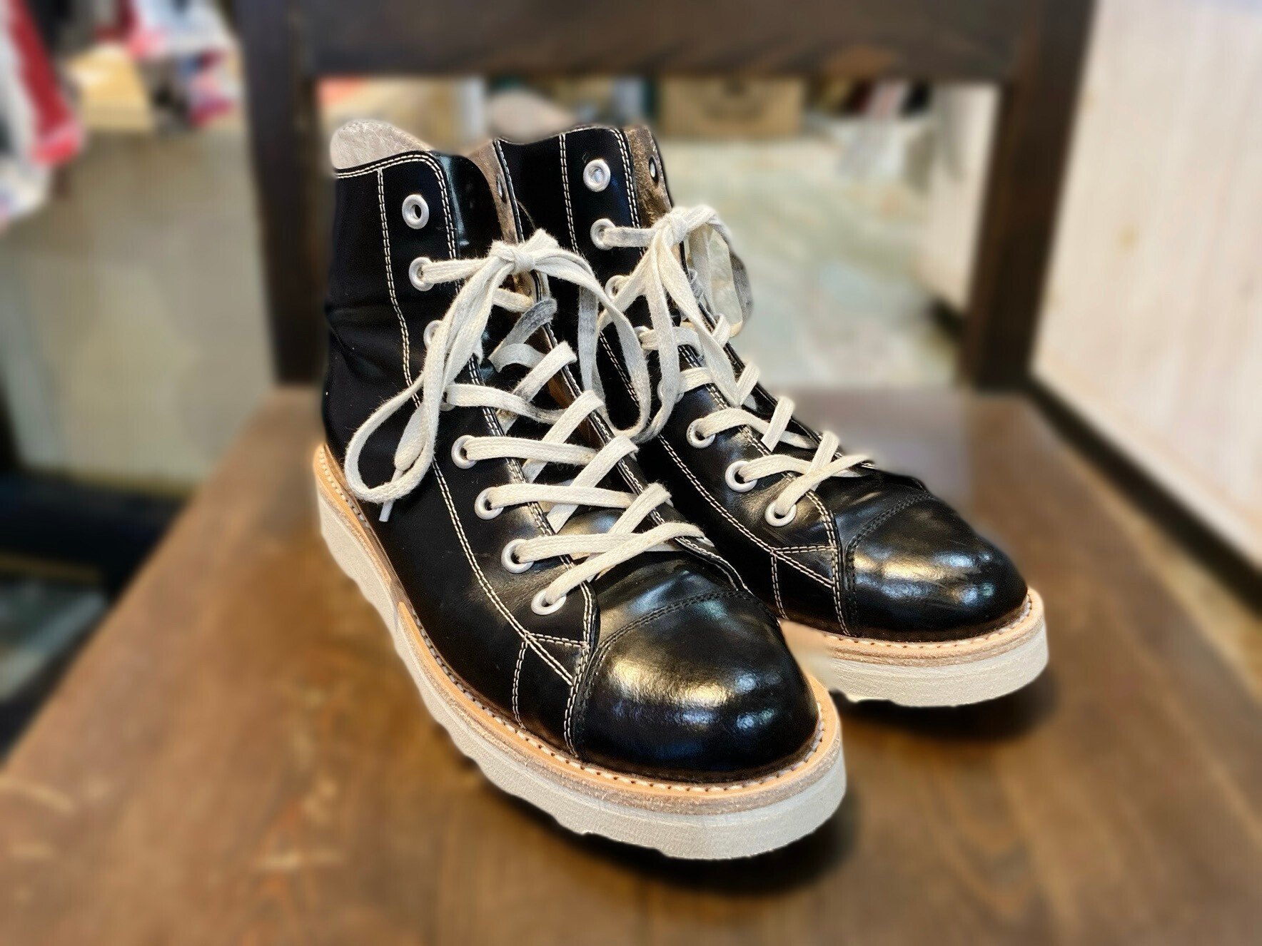 ソールカスタム/リソール】CONVERSE Leather All Star Dressed Hi