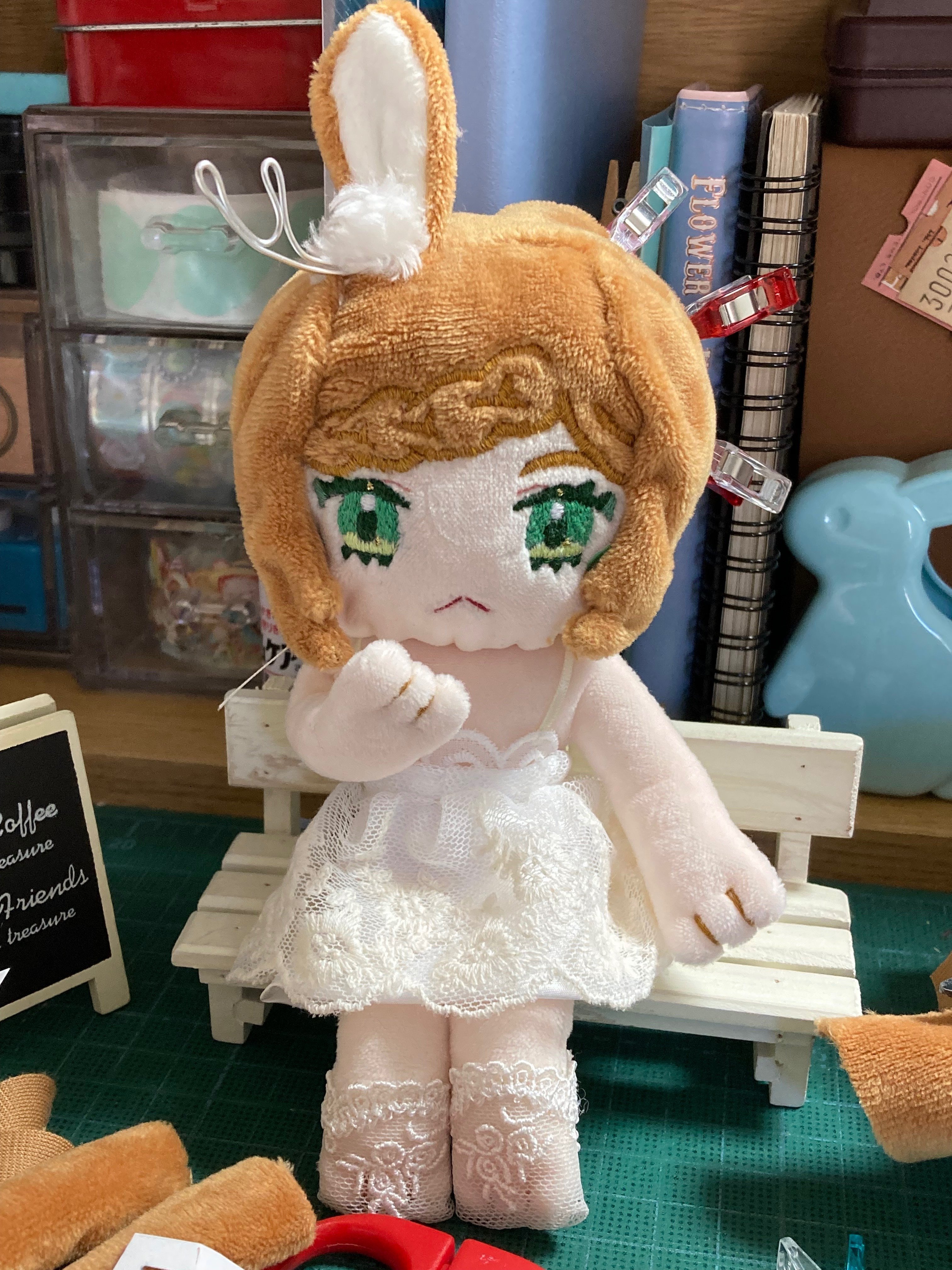 ぬいぐるみ　自作　いちごみるく　オリジナル 一次創作(オリジナル)ぬいぐるみ作りましたの記録｜やんじ