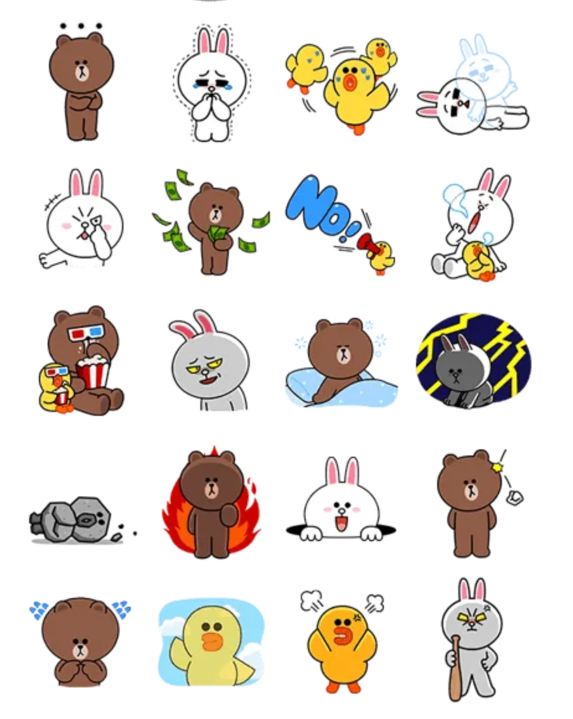 LINEスタンプ キャラクター ブラウン コニー PU 【公式通販】