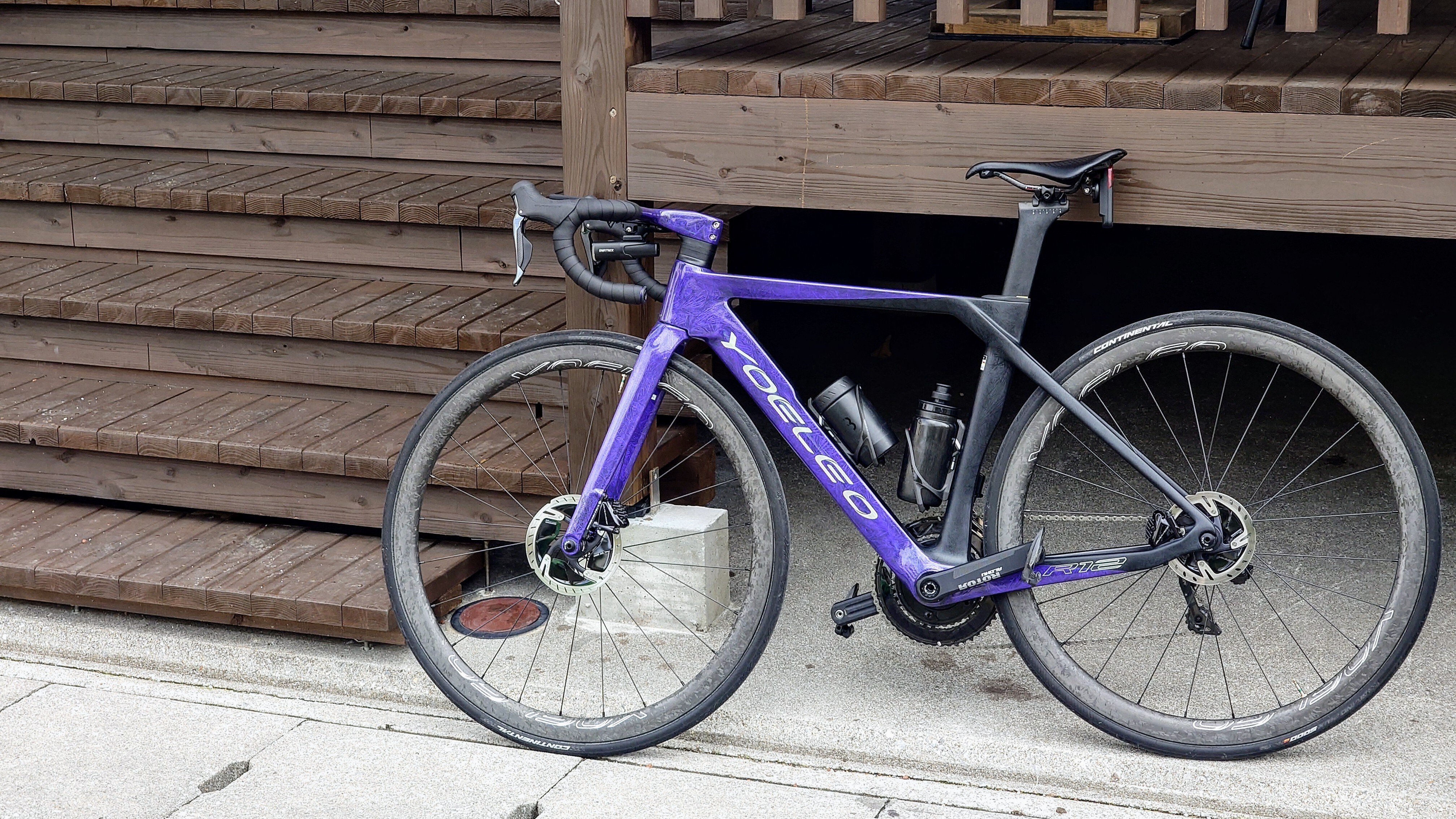 YOELEO R12 フレームセット ハンドル付き エアロロードバイク デ*ル様