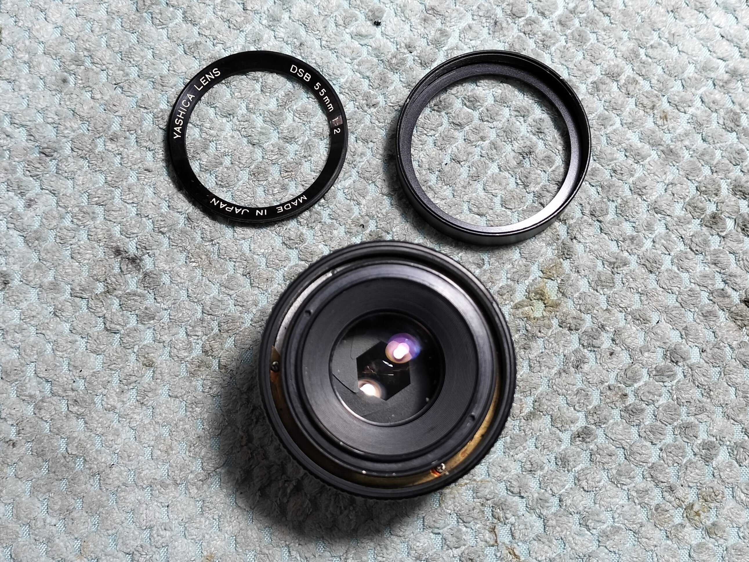 Yashica DSB 55mm F/2の分解｜フィルムカメラ修理のアクアカメラ