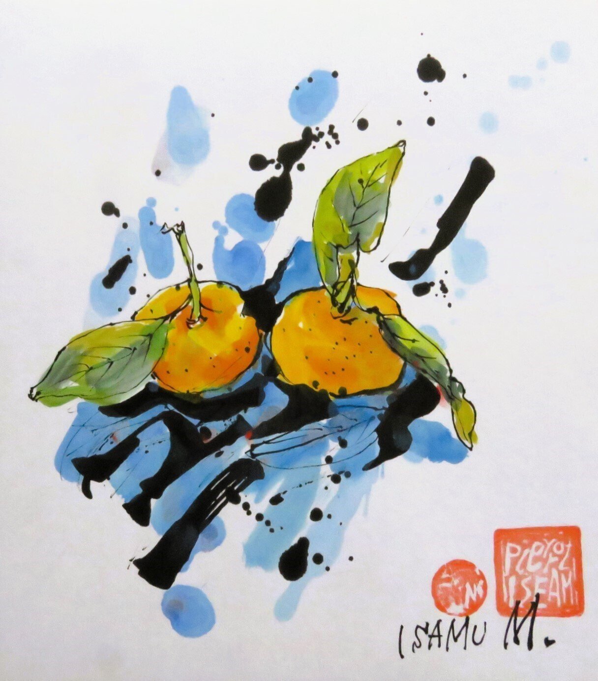 水彩画の色紙｜続・画楽舎便り