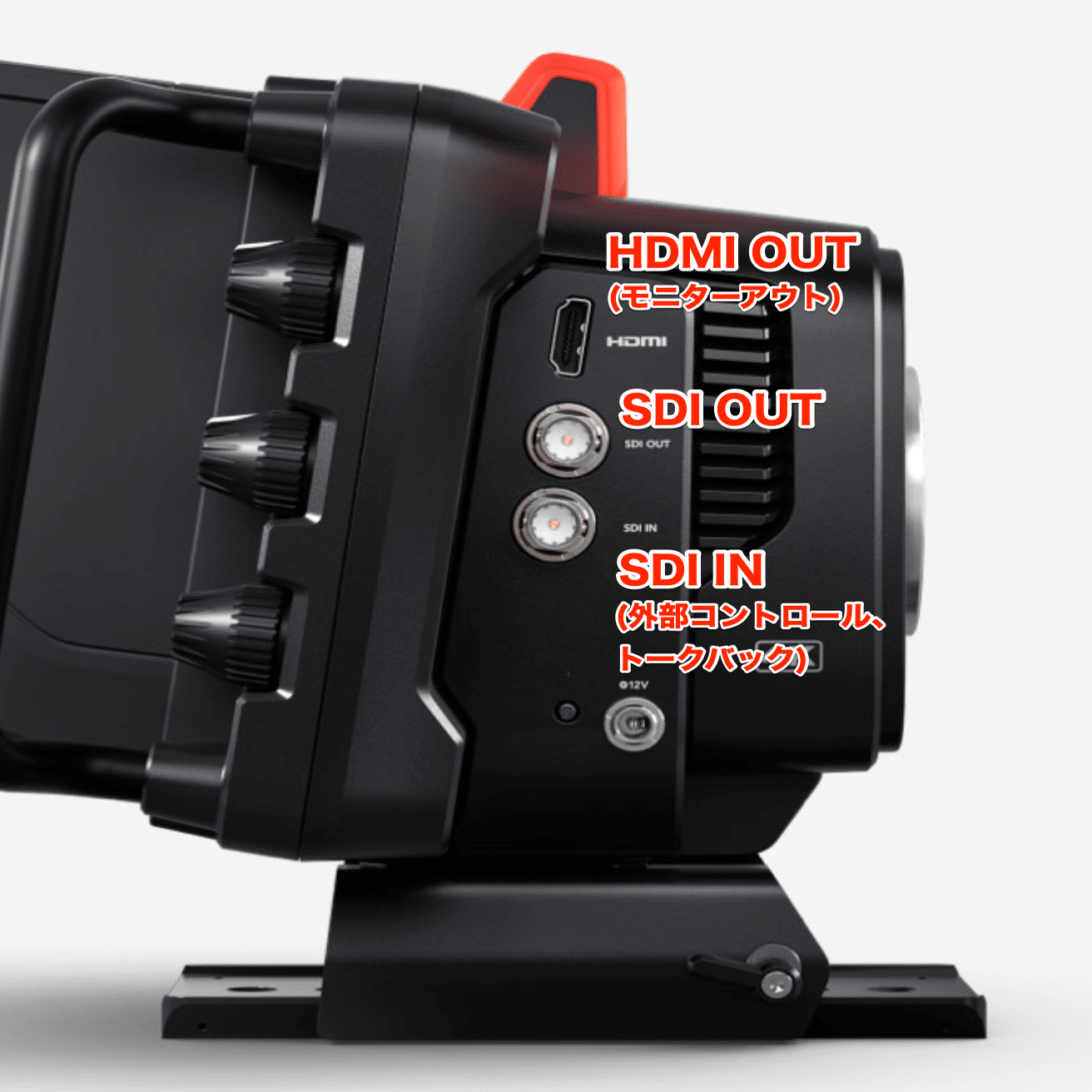 大型スタジオカメラと同機能を可搬小型ボディに搭載・ライブ