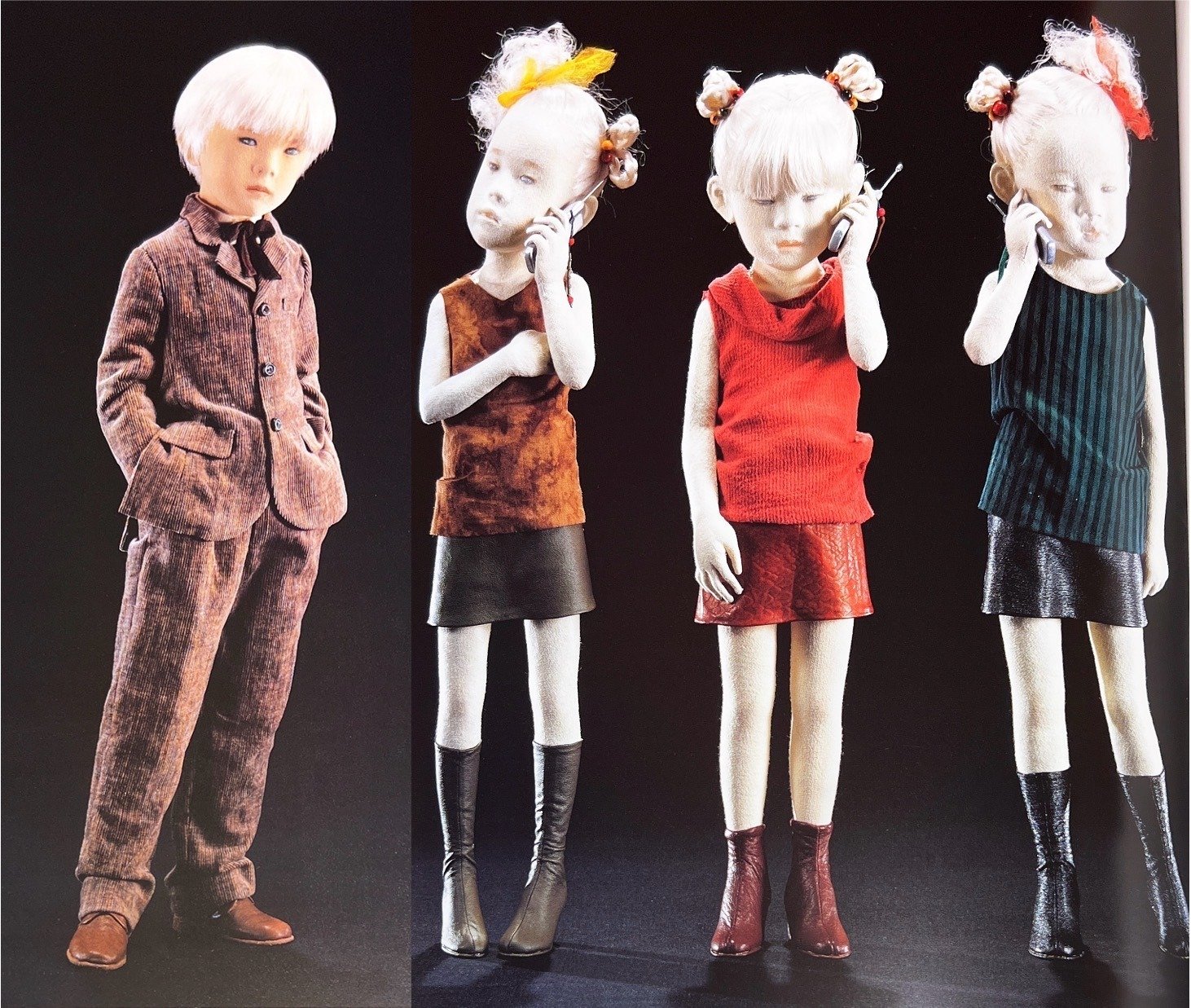 創作人形　与勇輝技法　赤毛のアン　男の子自立人形　ハンドメイド　２体まとめ 創作人形 与勇輝技法 赤毛のアン 男の子自立人形 ハンドメイド 2体