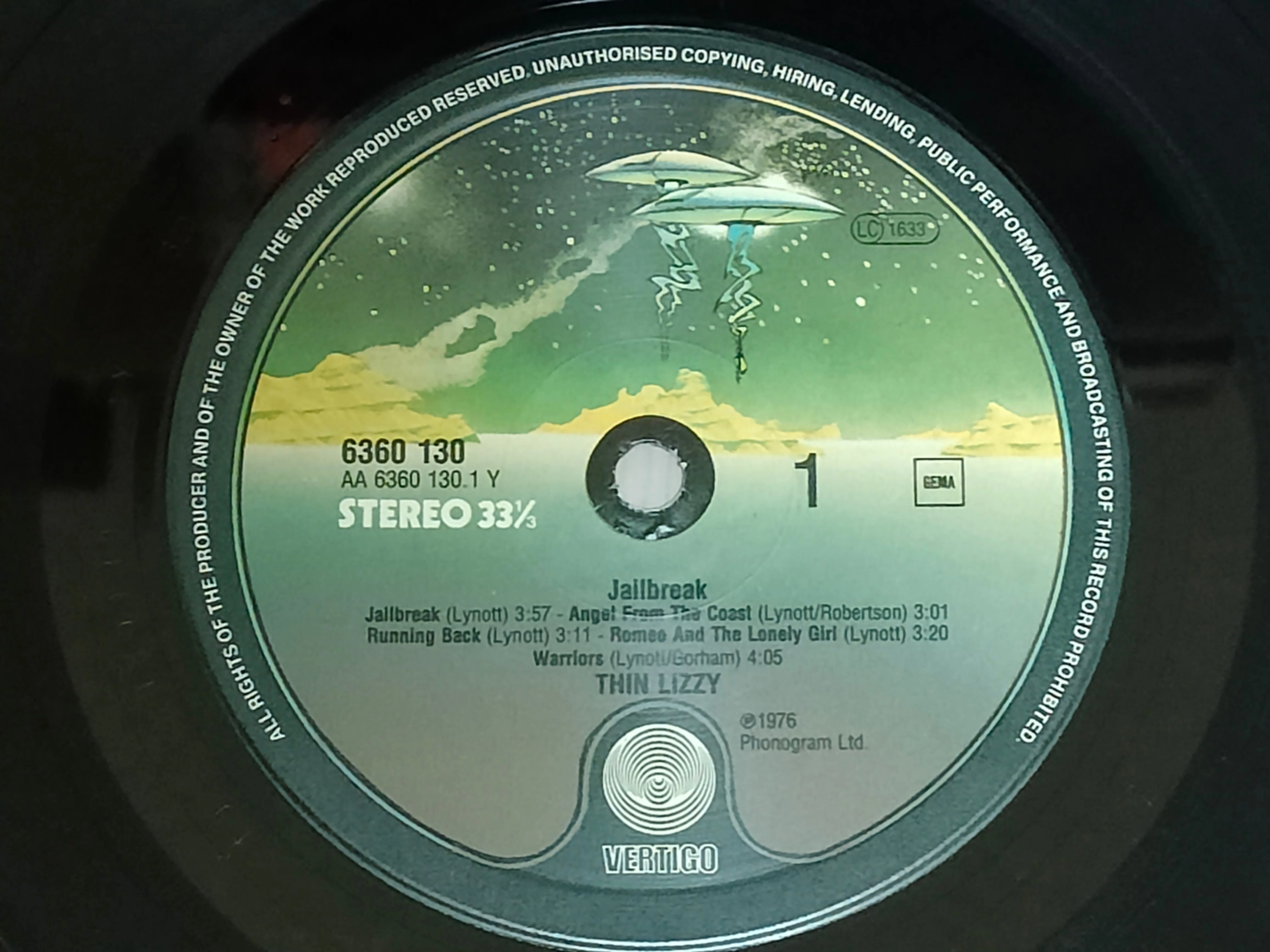 Jailbreak】(1976) Thin Lizzy ブリティッシュロック凋落の時代に