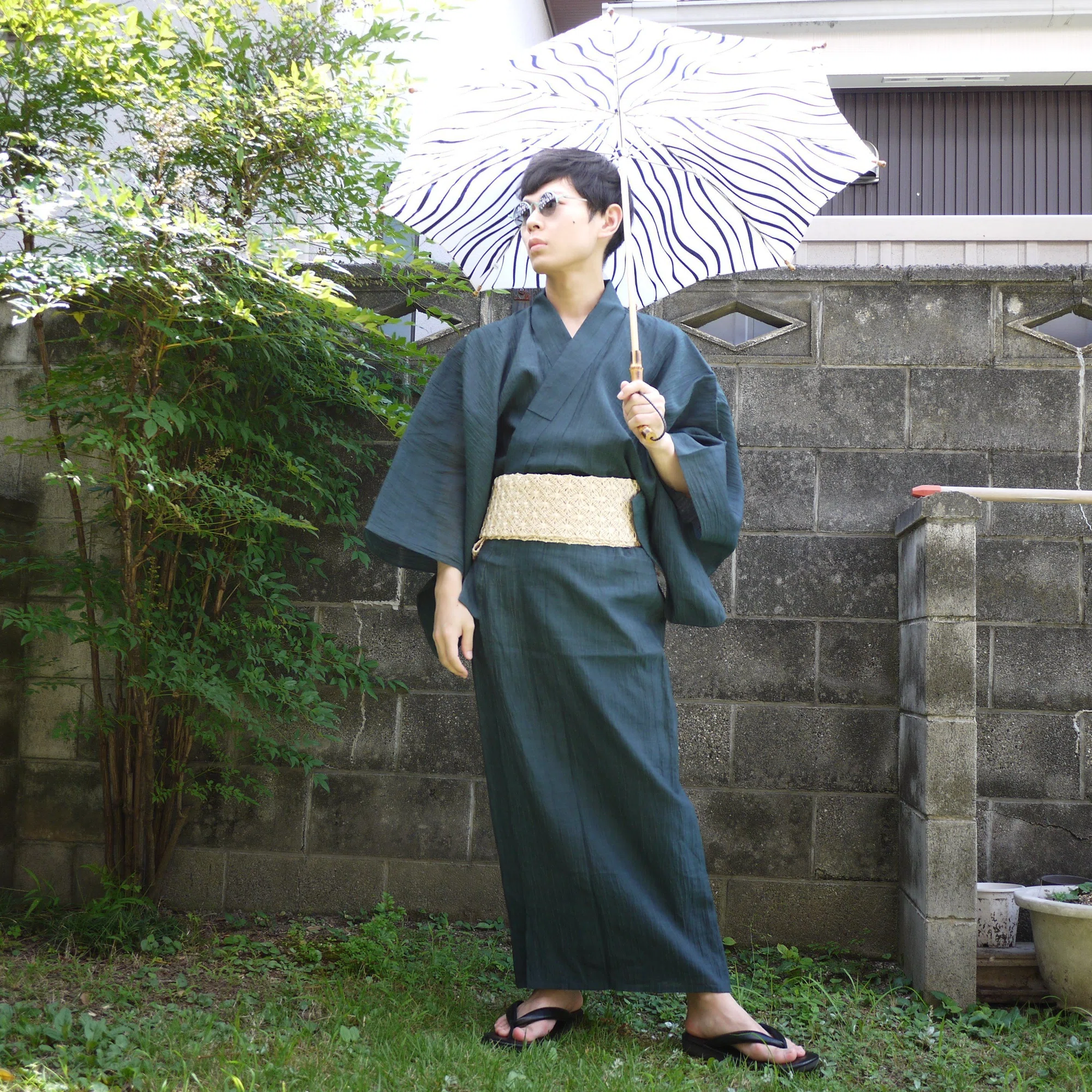 夏の着物の最適解｜藍