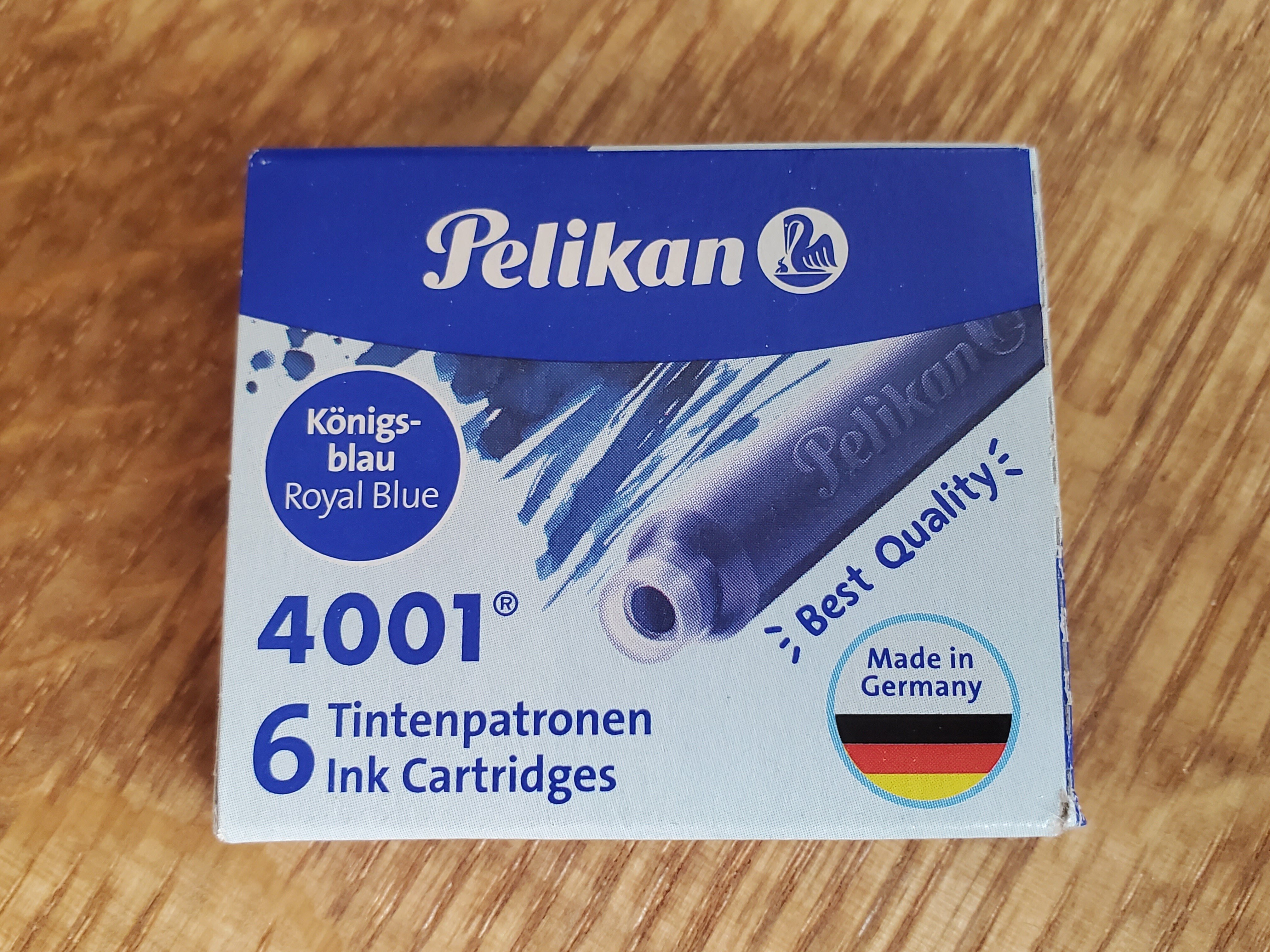 Pelikan 万年筆と Blueインクセット ペリカン「アイコニックブルー」F（細字）万年筆＆ボトルインク