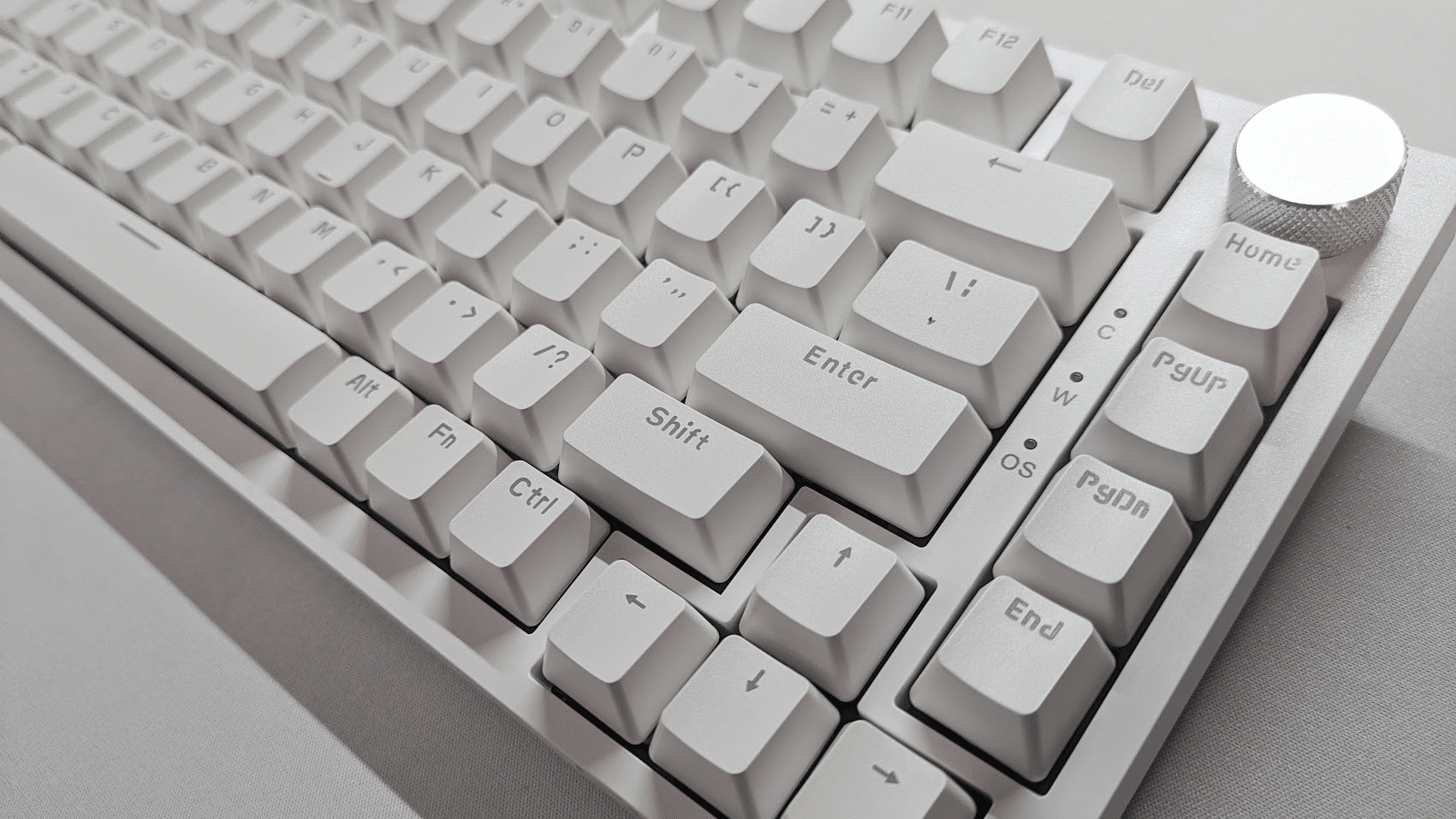 AK820 MAX RGBホワイトキーボード本体 AJAZZ AK820 Max ワイヤレス TFT スクリーン メカニカル キーボード