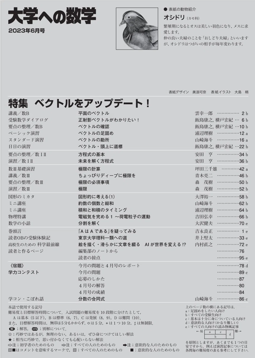 2022年度版の月刊大学への数学。 全月あります。 大学への数学 2022年 04 月号 [雑誌] |本 | 通販 | Amazon