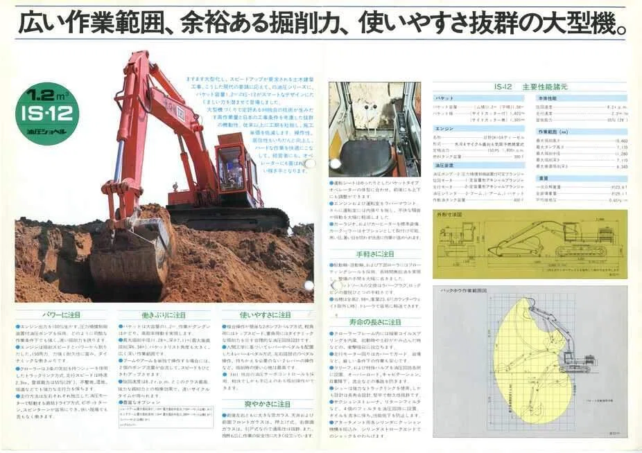 石川島播磨重工業 IS-12 油圧ショベル｜建設機械化ライブラリー