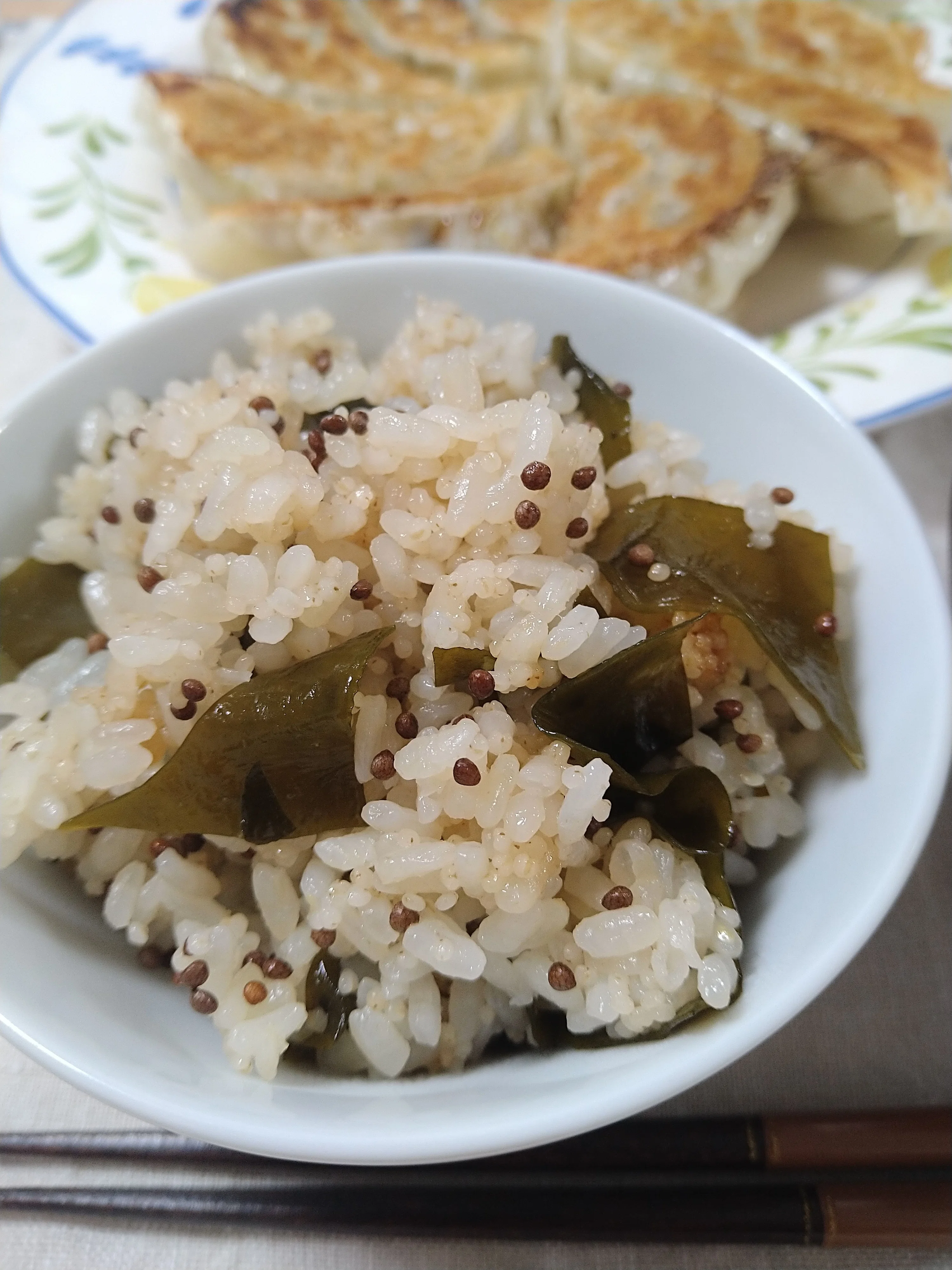 Perilla and Wakame Millet Rice｜水と三日月☽をこの小さな胸に