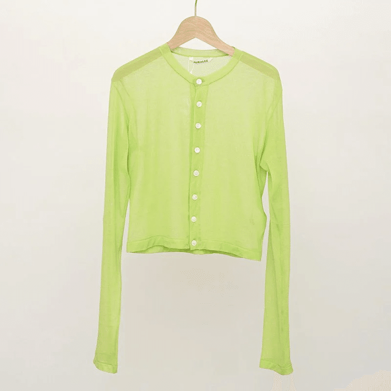 店頭人気No. 1【AURALEE】HARD TWIST COTTON GAUZE CARDIGAN ｜THIRTY