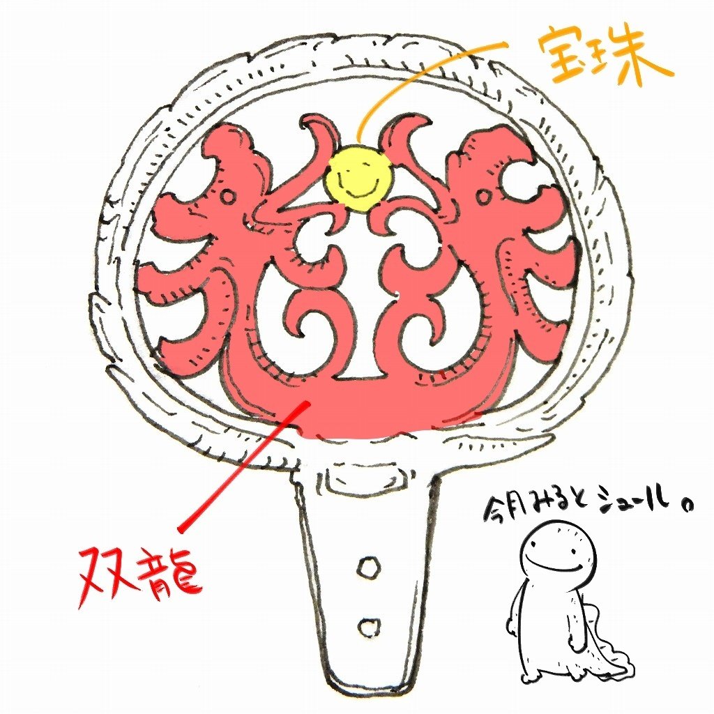 辰】龍尽くしカレンダー5月・双龍と宝珠｜巳白
