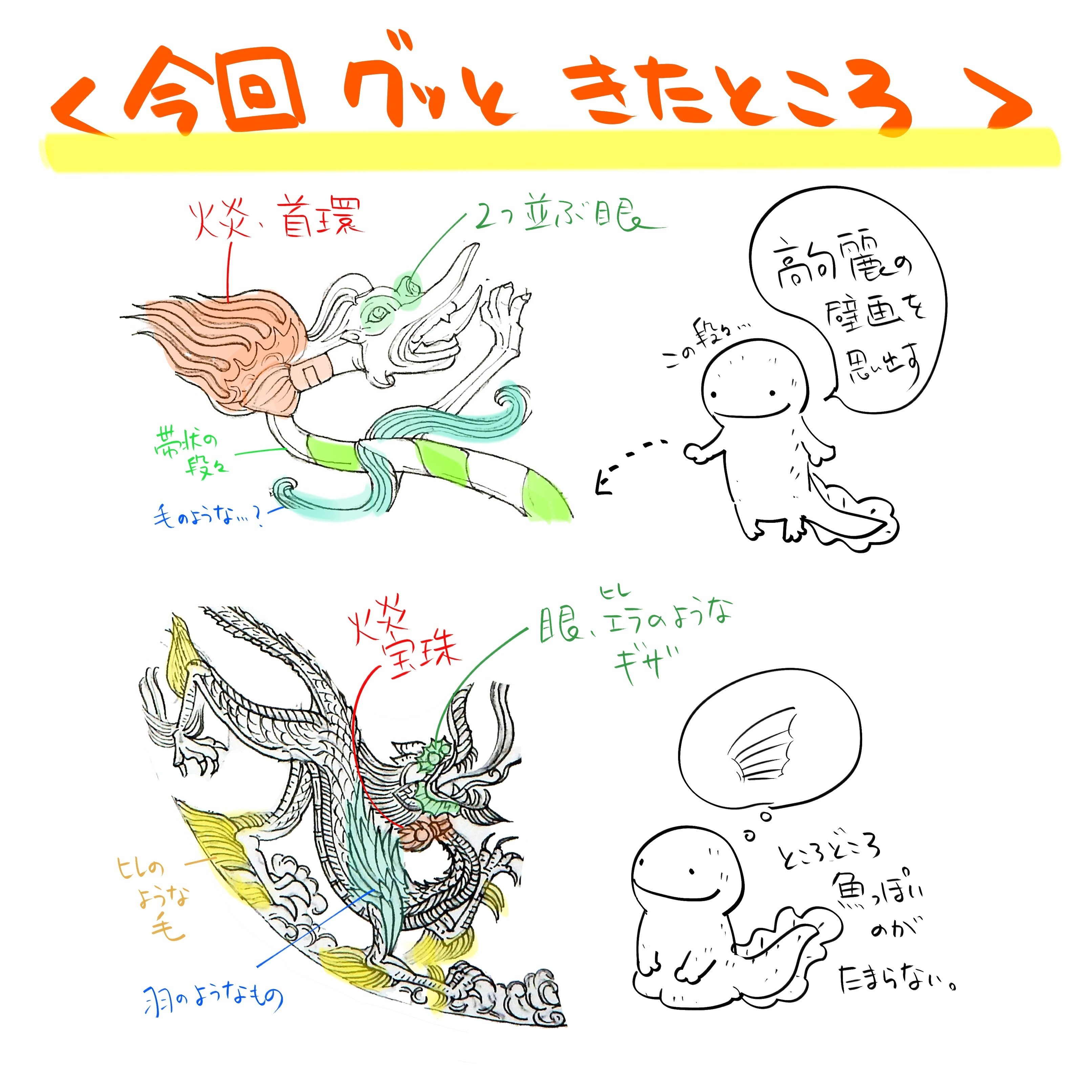 辰】龍尽くしカレンダー5月・双龍と宝珠｜巳白